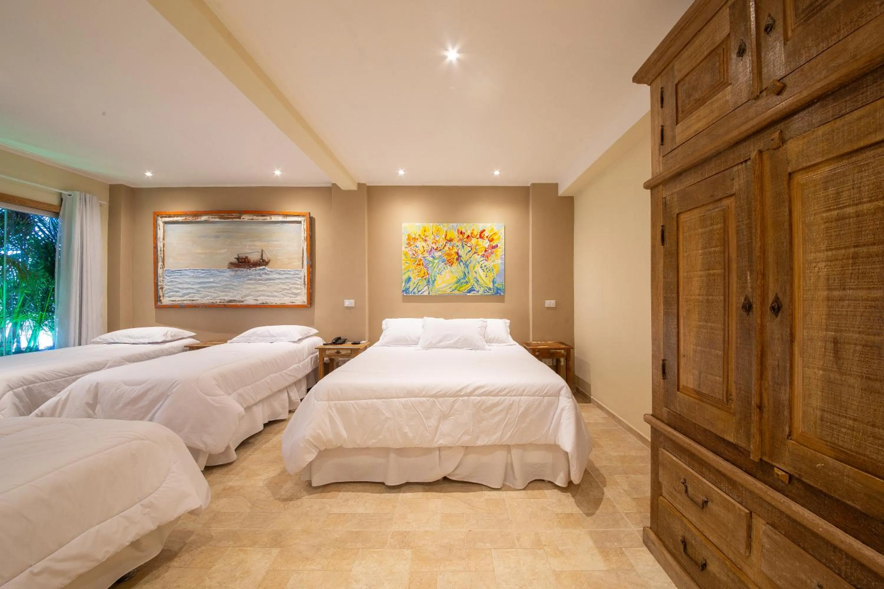 Bed in Pousada La Dolce Vita