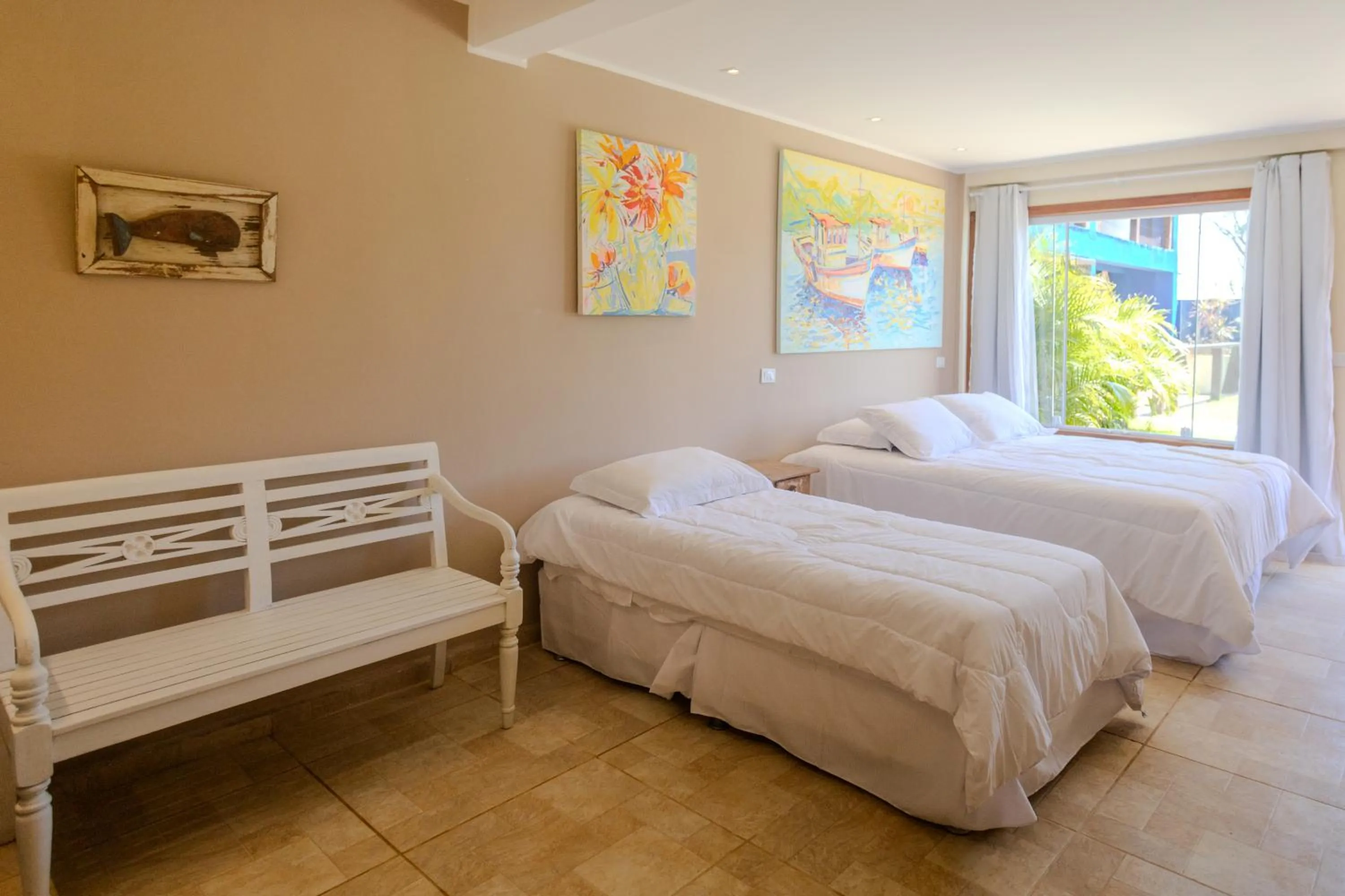 Bed in Pousada La Dolce Vita