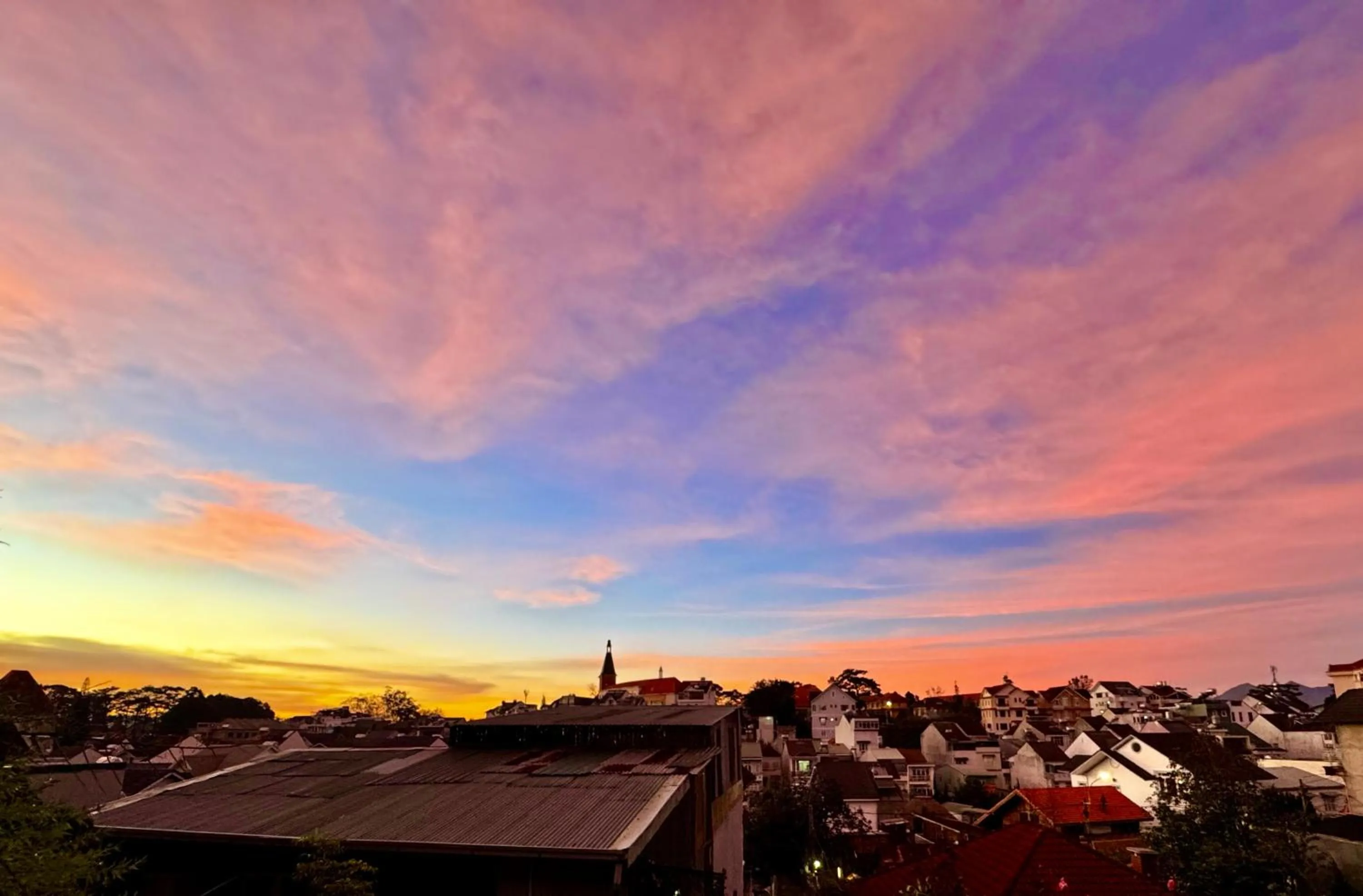 City view in Dalat Train Village
