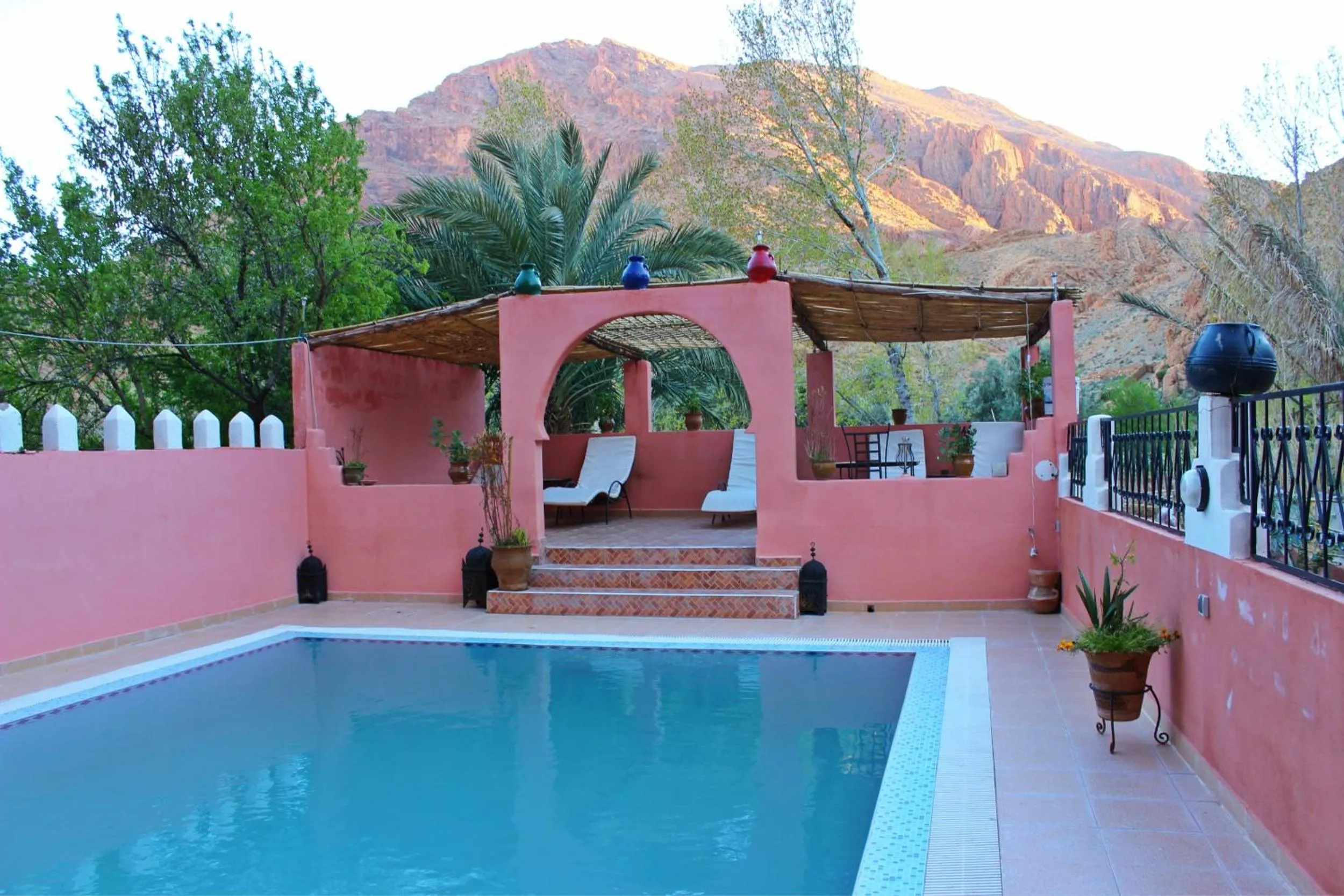 Garden view in Dar Ayour Todra Gorges