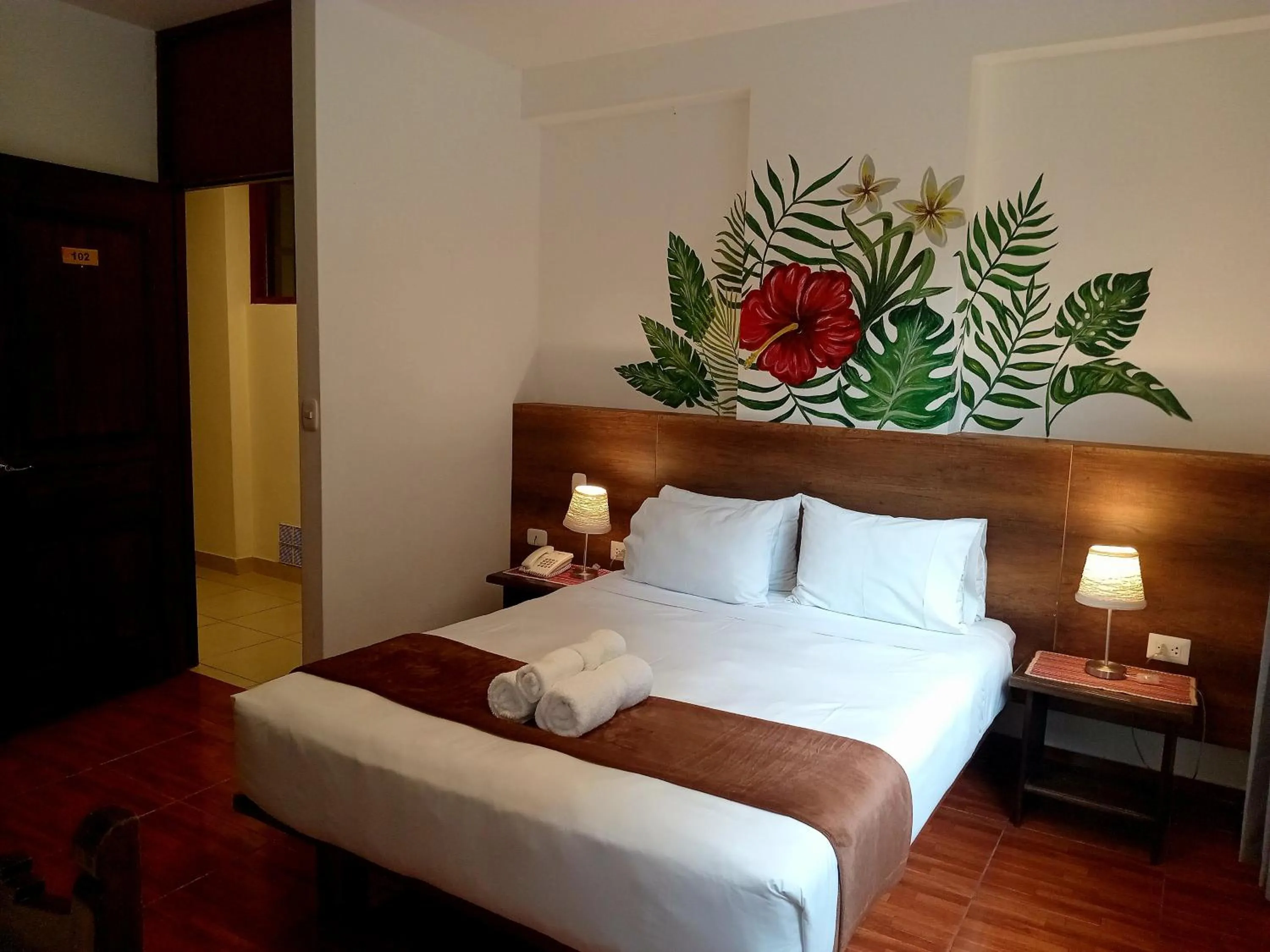 Bed in Susanna Inn MachuPicchu Hotel