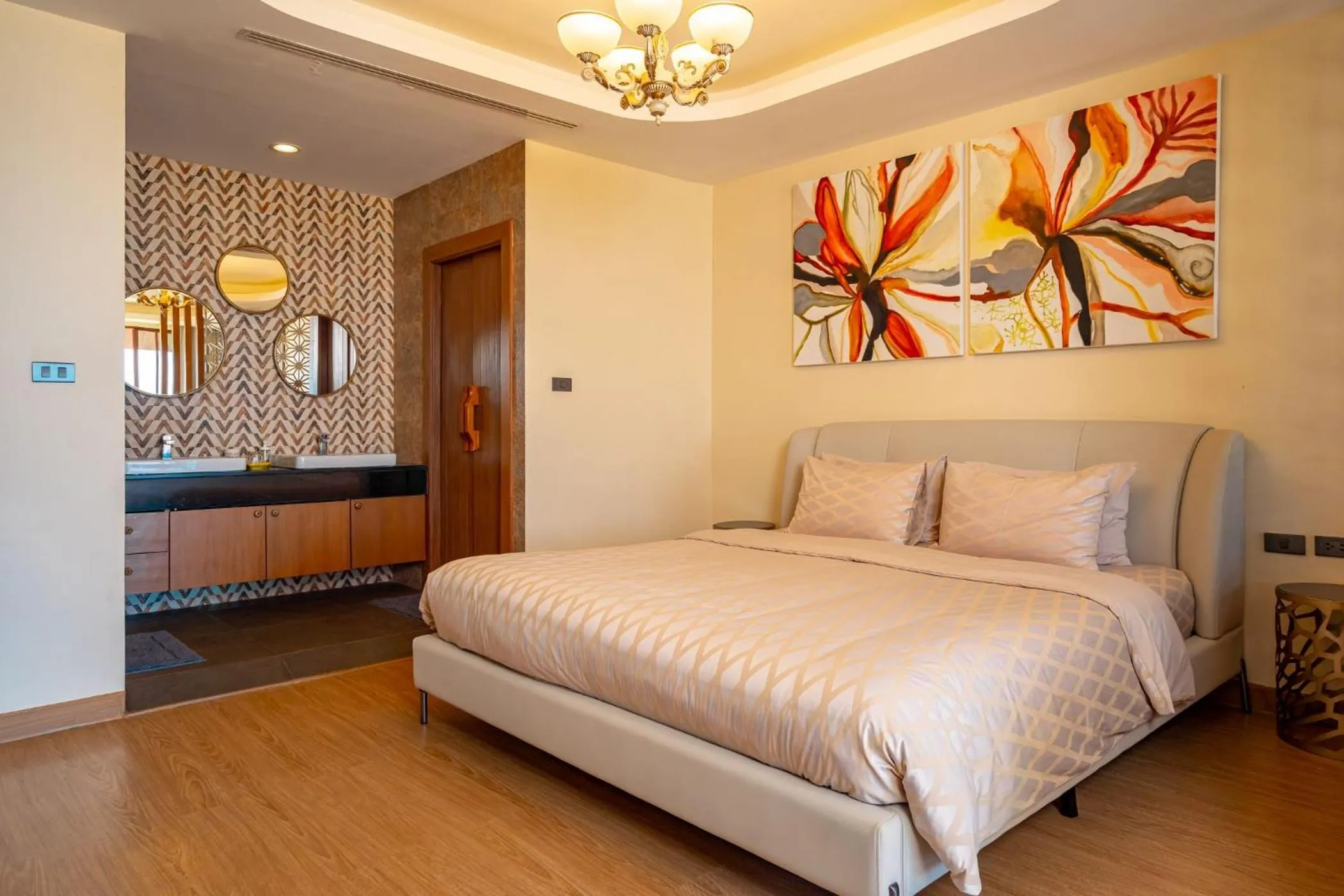 Bed in Ocean Pearl Seaview Residence
