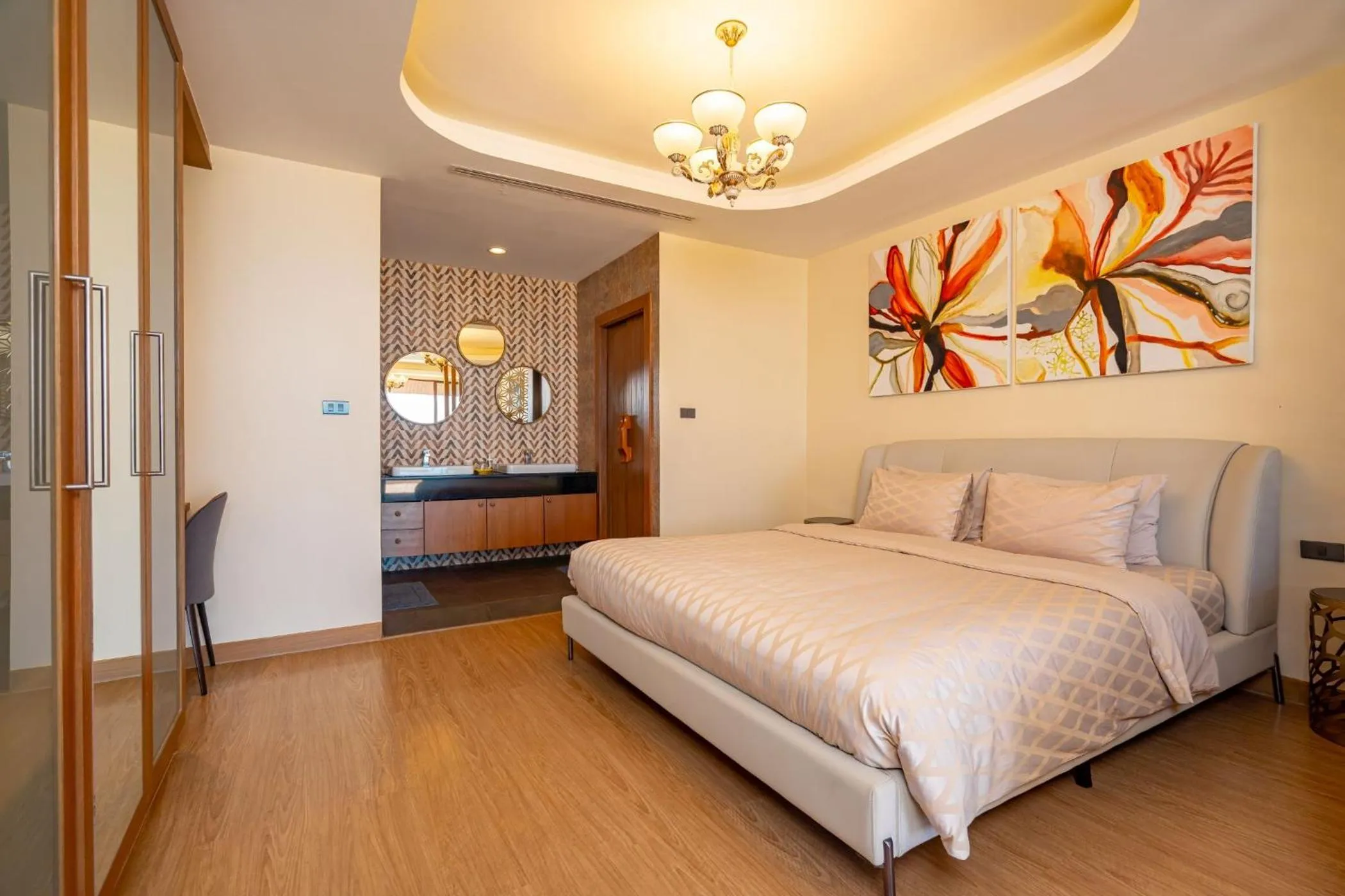 Bed in Ocean Pearl Seaview Residence