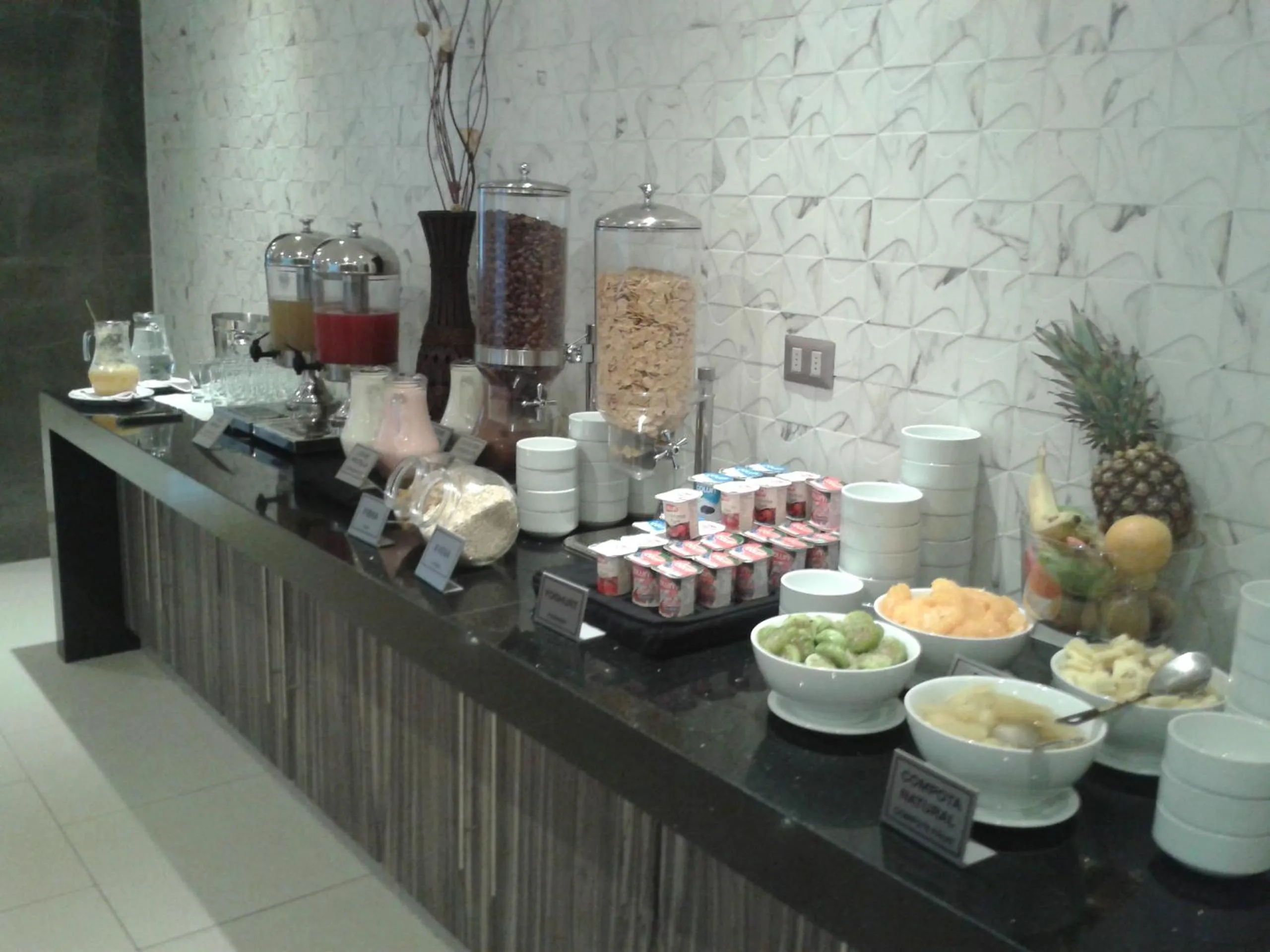 Buffet breakfast in Hotel Diego de Almagro Chillan