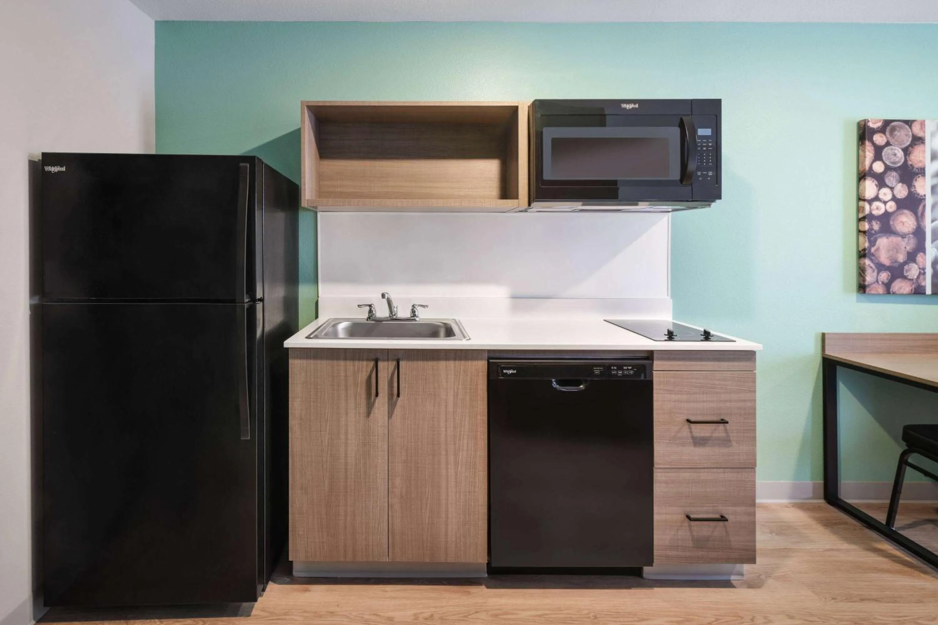 Kitchen or kitchenette in ECHO Suites Extended Stay by Wyndham Nashville/ Gallatin