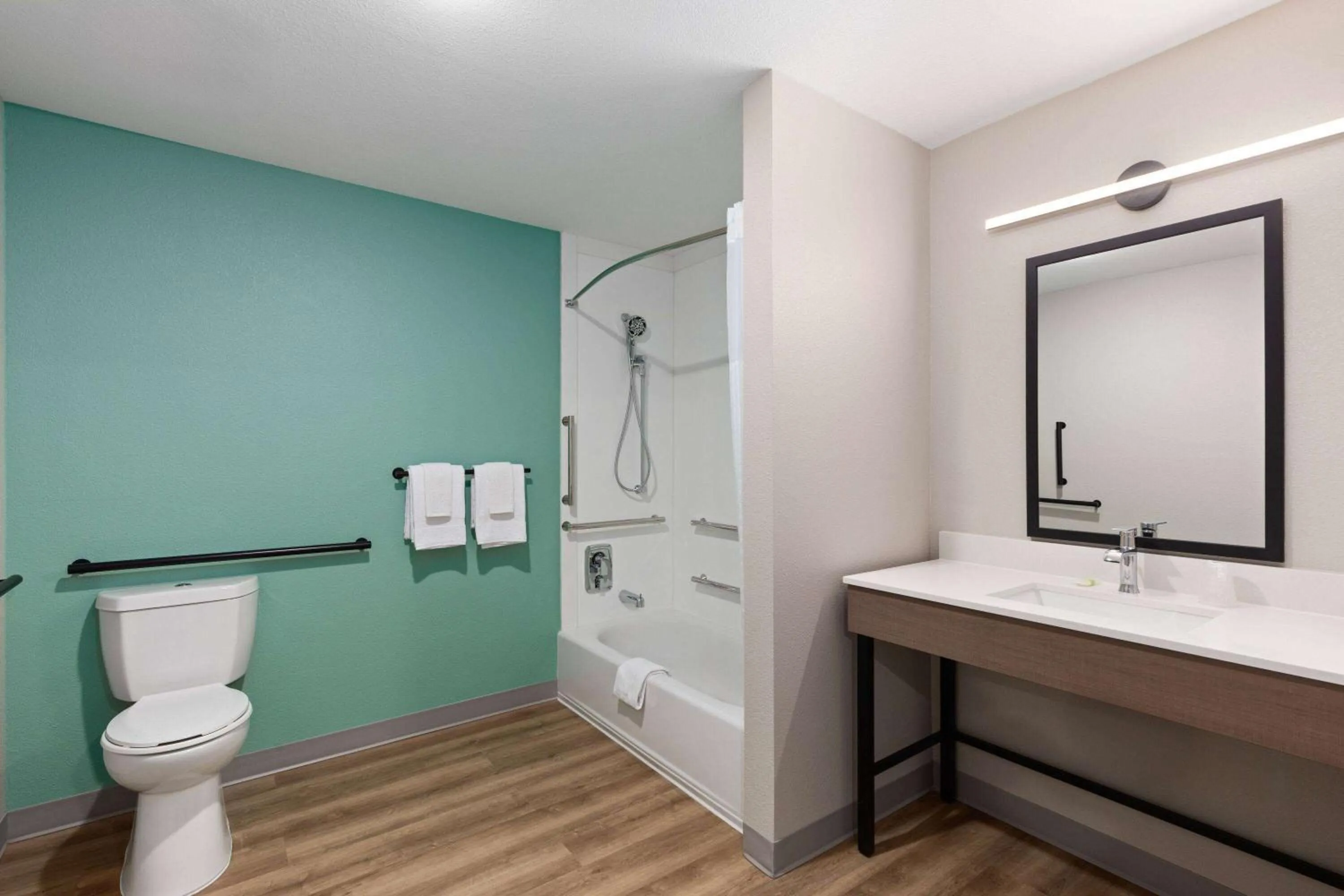 Bathroom in ECHO Suites Extended Stay by Wyndham Nashville/ Gallatin