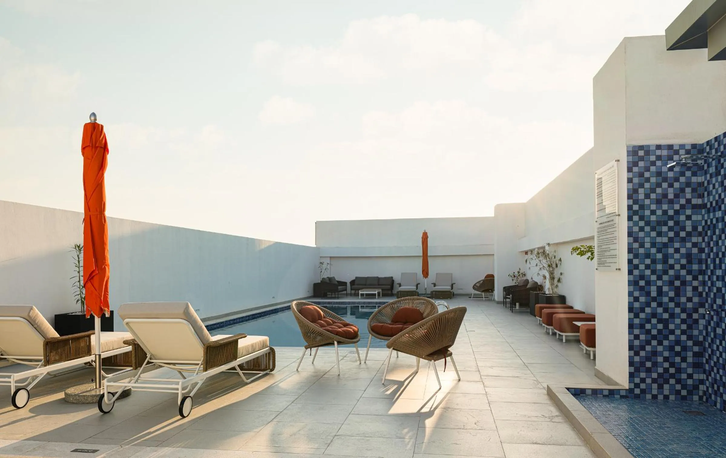 Pool view in Studio M Muscat