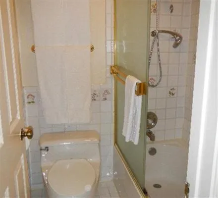 Bathroom in GetAways at Olympic Village Inn