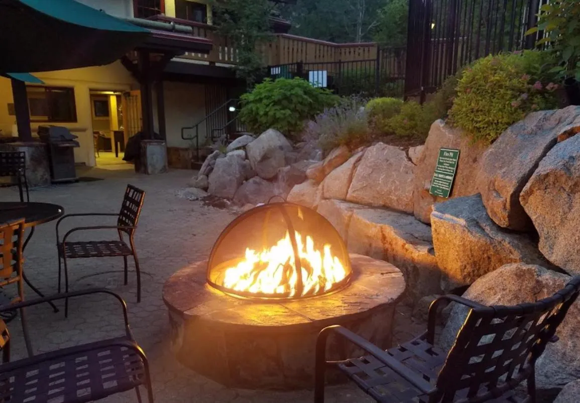 Patio in GetAways at Olympic Village Inn