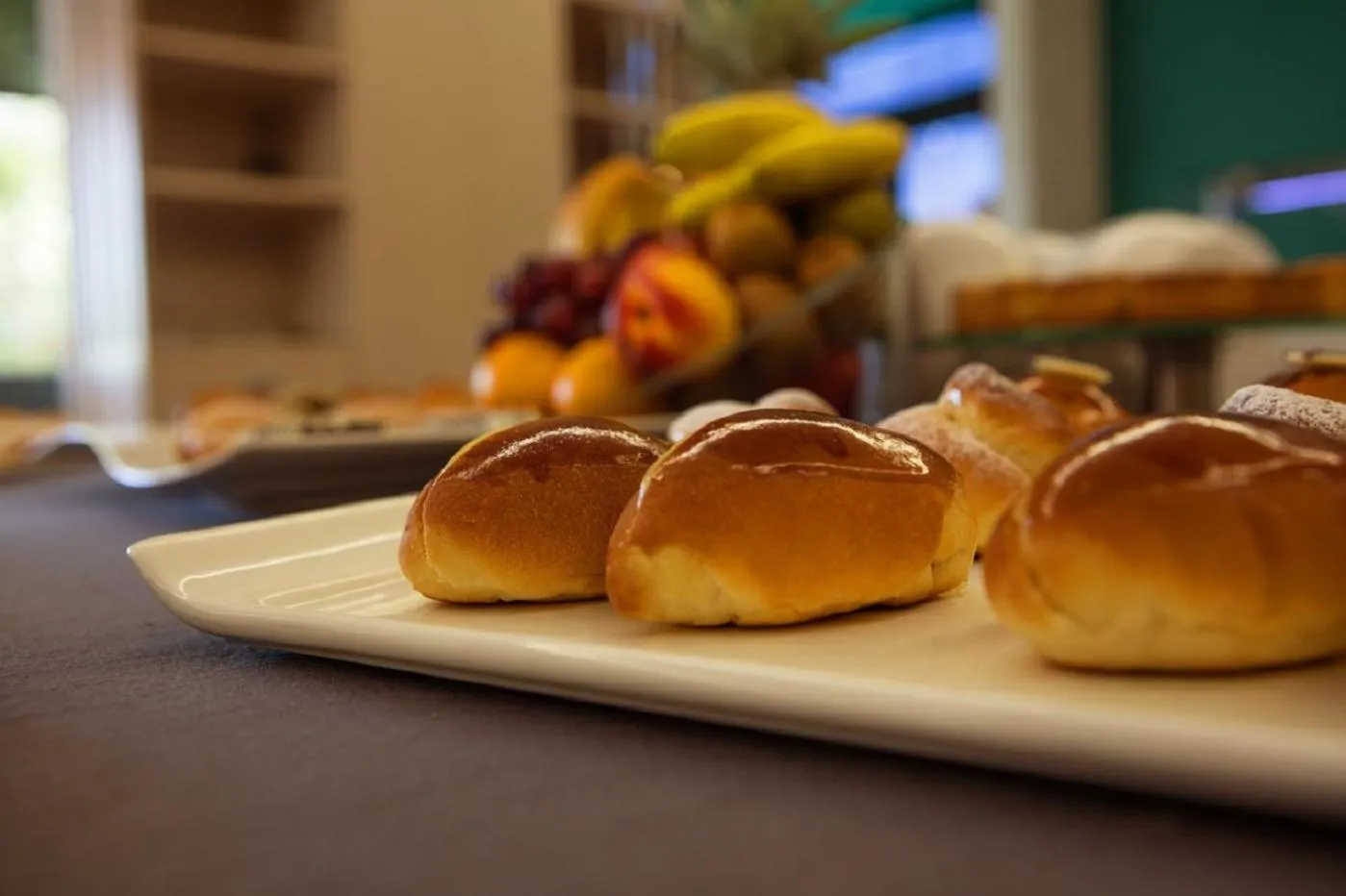 Buffet breakfast in Hotel Escuela Santa Brígida