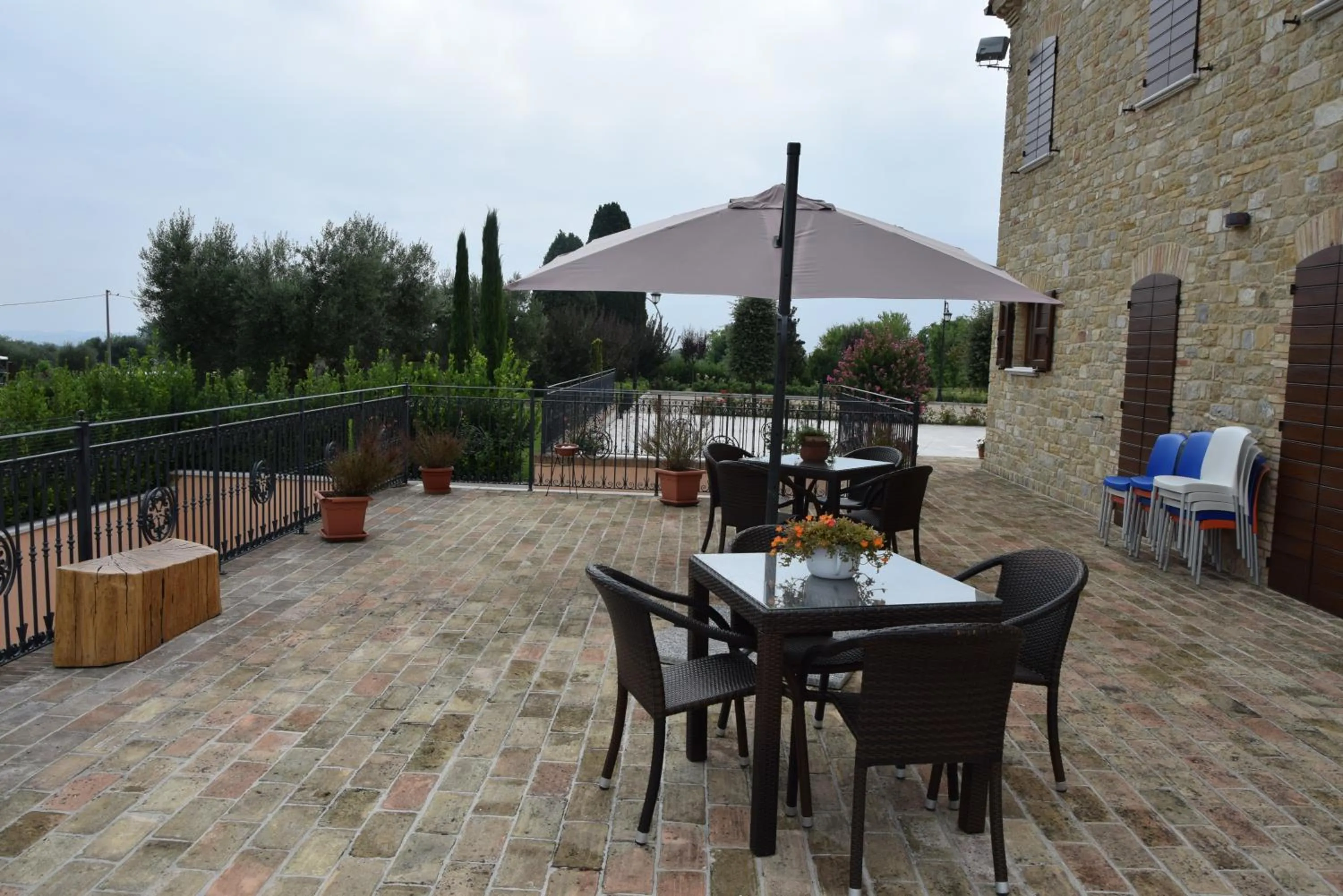 Balcony/Terrace in Postiglione Country House