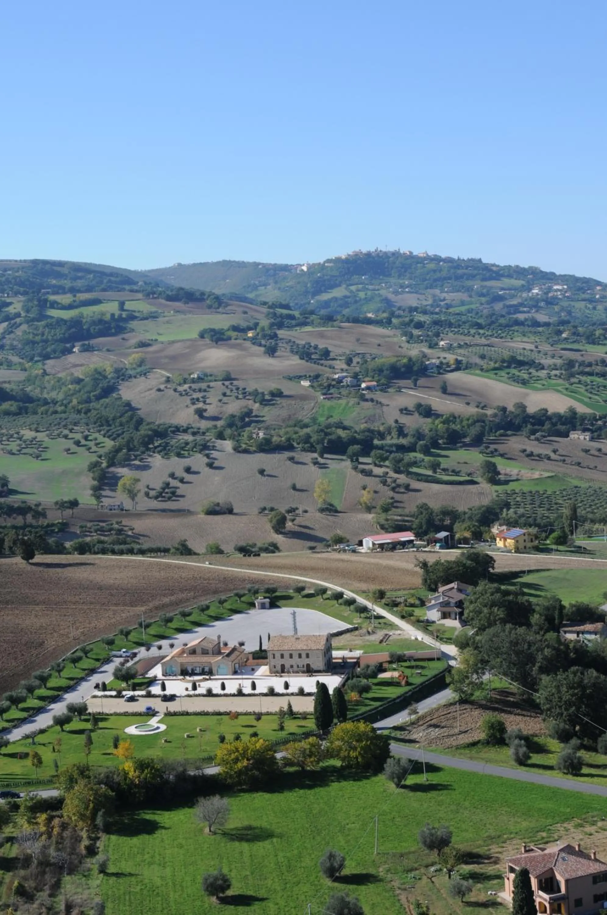 Bird's eye view in Postiglione Country House