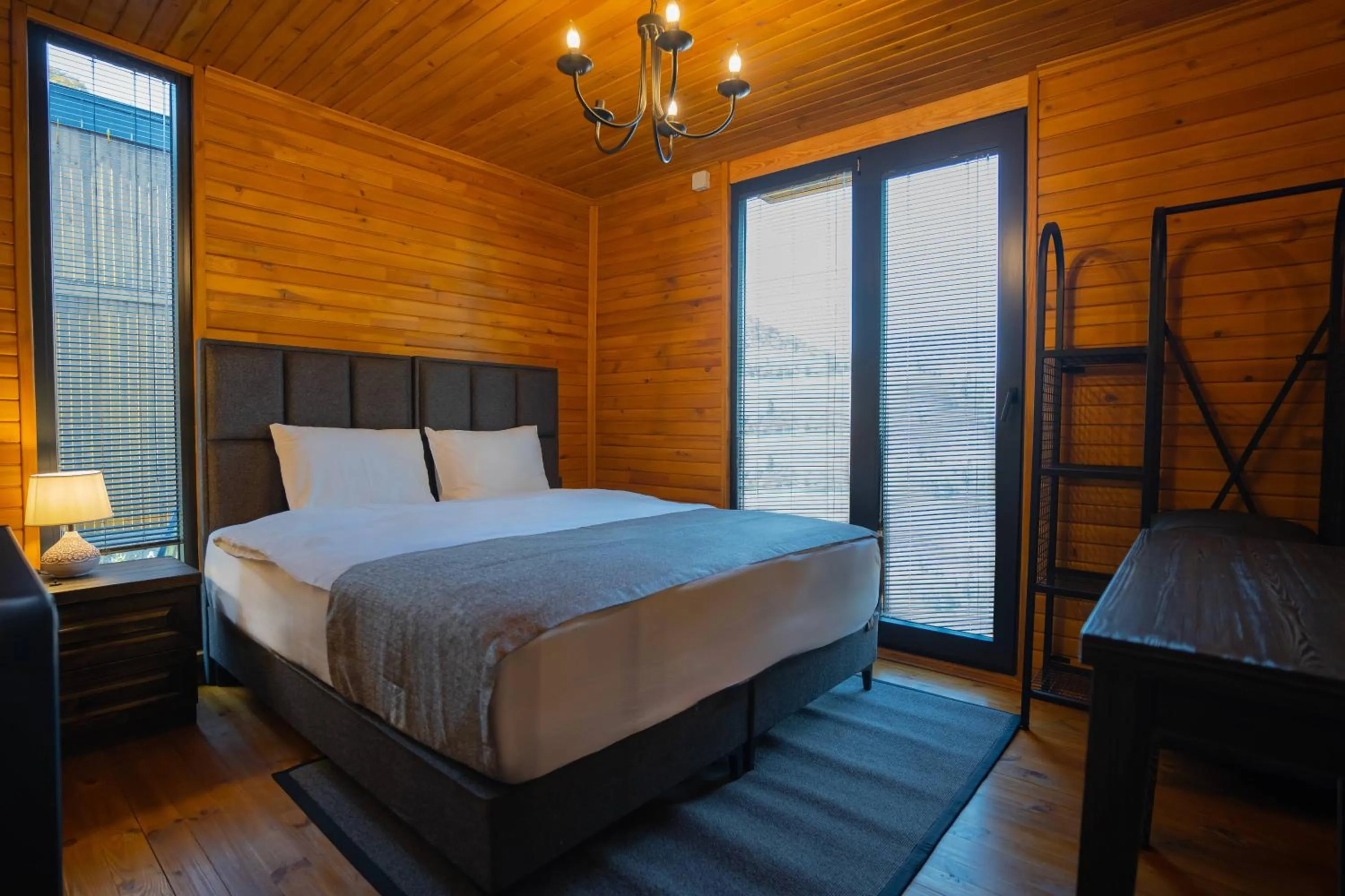 Bed in Mağmat Resort & Bungalows