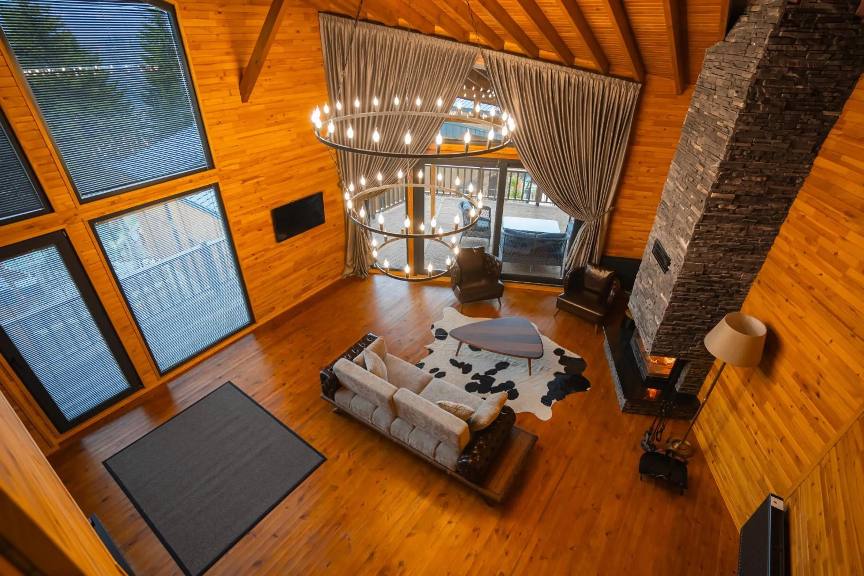 Living room, Bed in Mağmat Resort & Bungalows