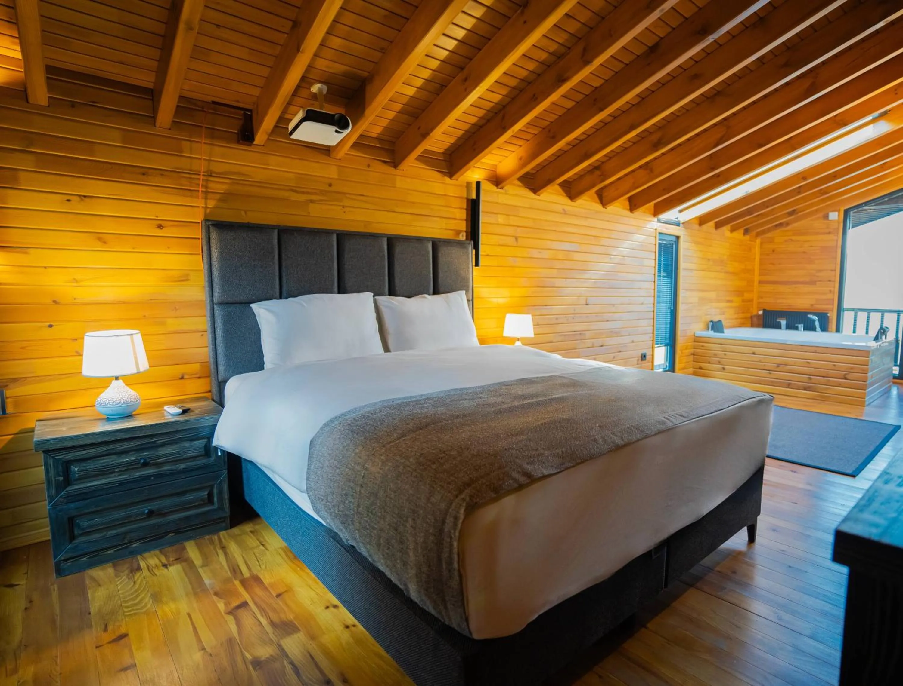 Bed in Mağmat Resort & Bungalows