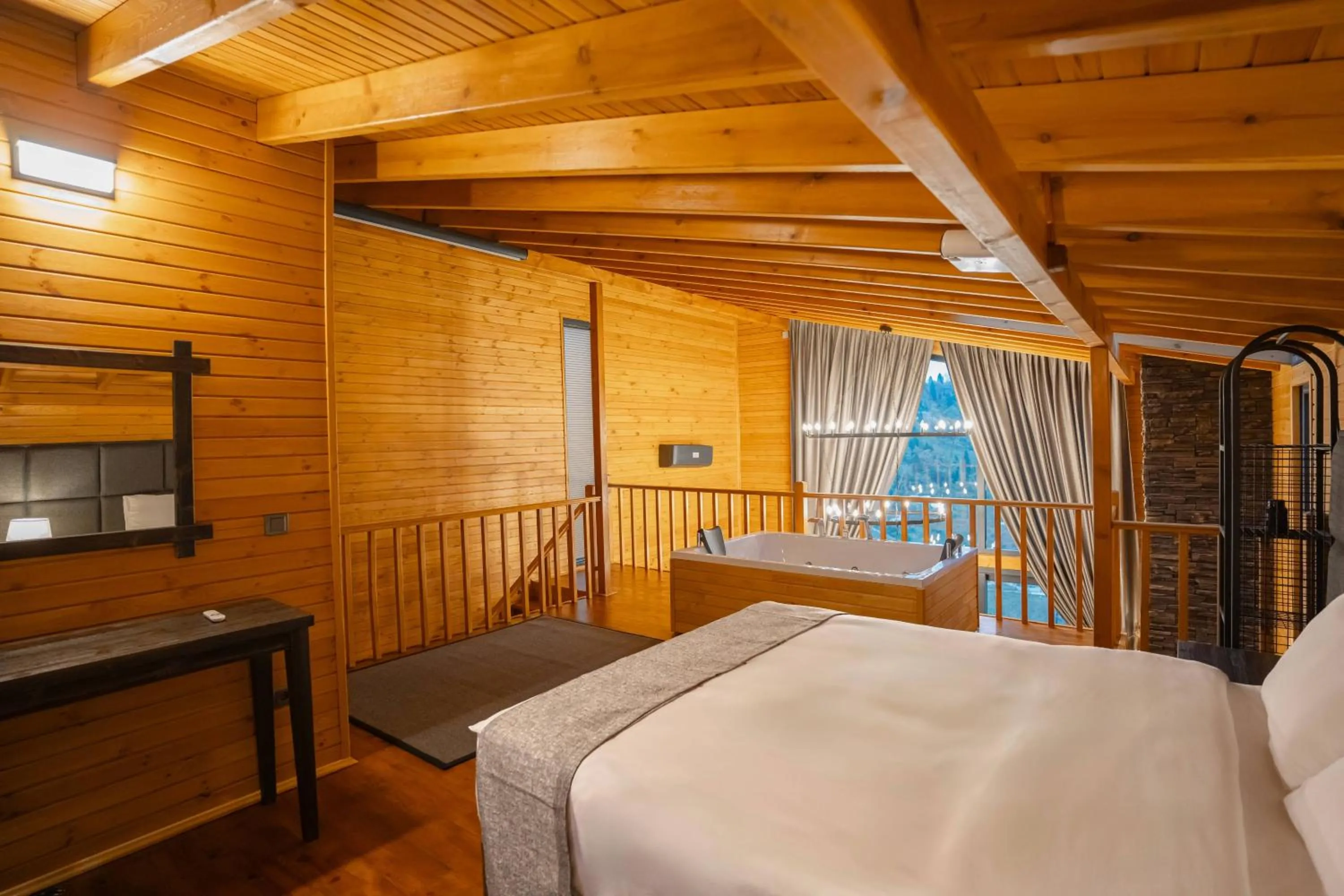 Bed in Mağmat Resort & Bungalows