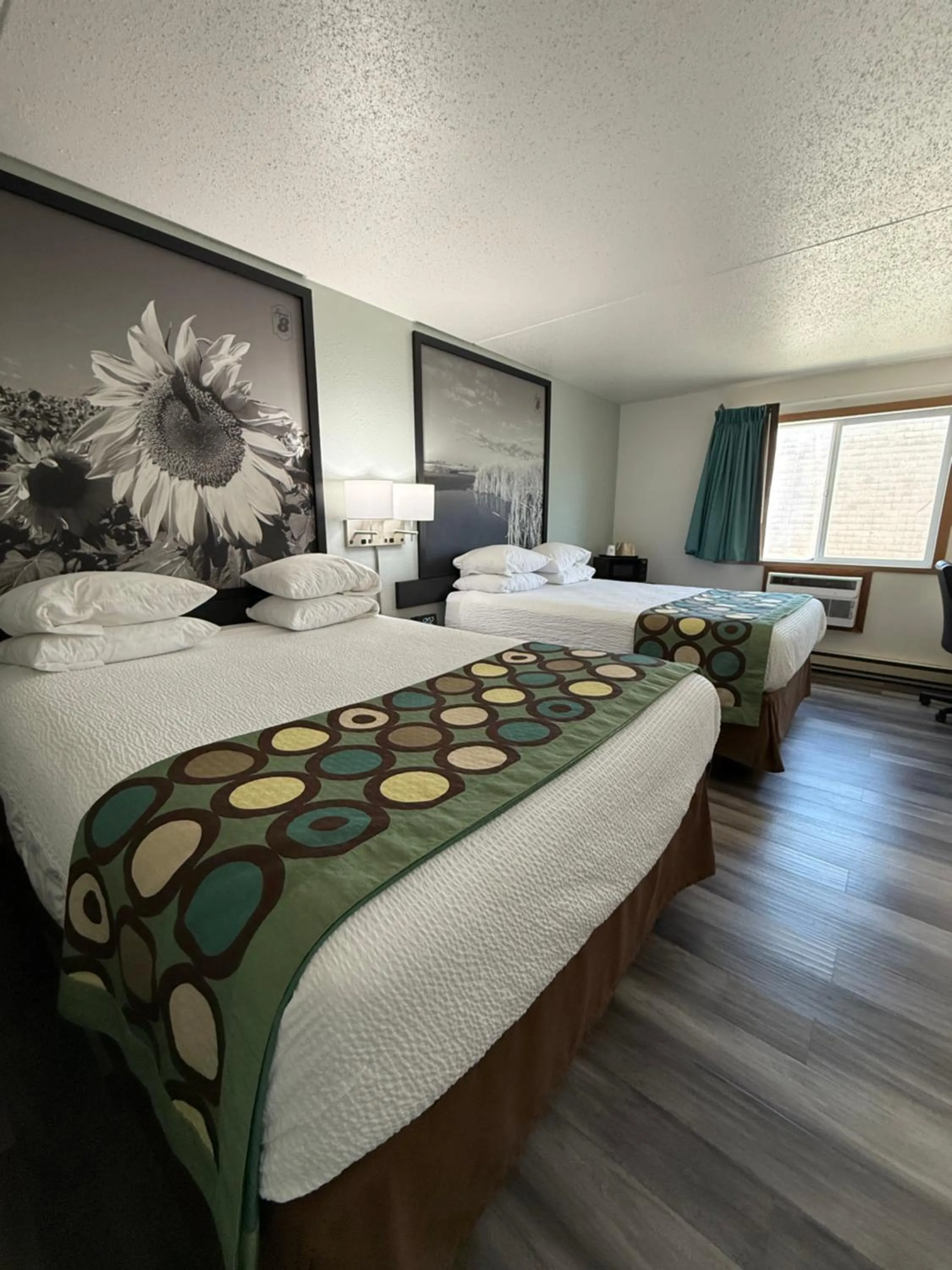 Bed in Super 8 by Wyndham West Fargo Main Ave ND