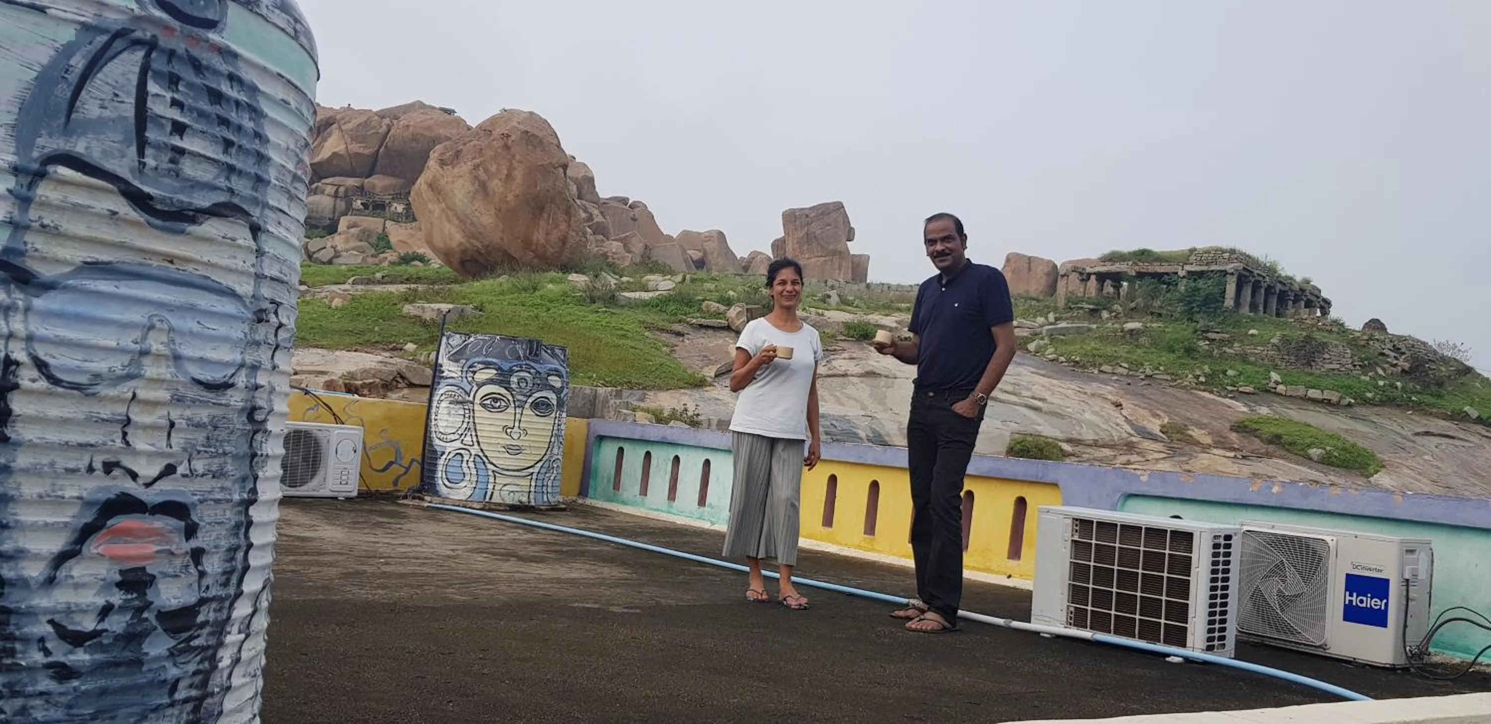 Mountain view in Padmaa Hampi Villa