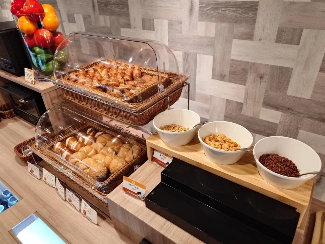 Buffet breakfast in Hotel Route Inn Grand Fukushima Ekimae Higashiguchi