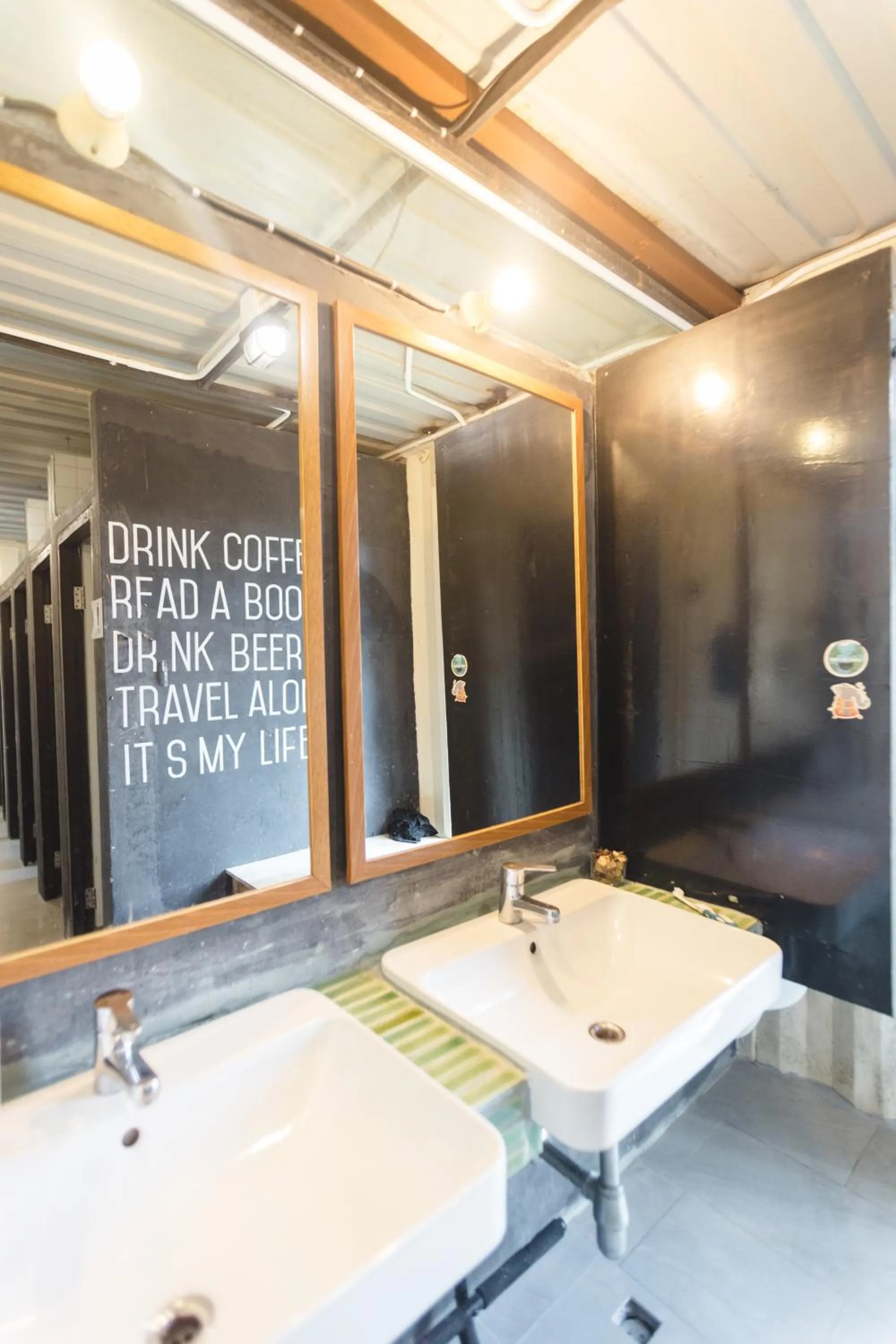 Bathroom in The Yard Bangkok Hostel