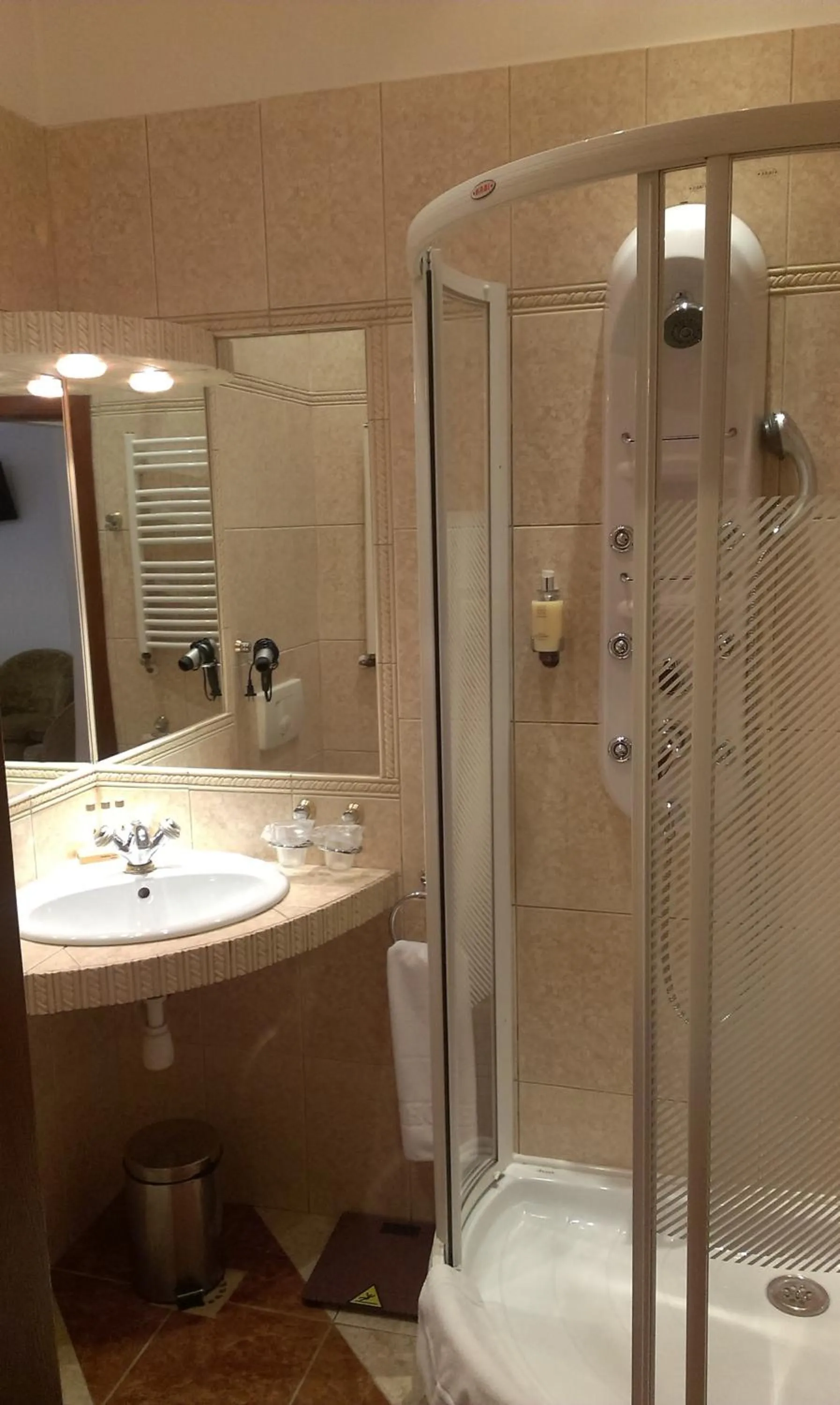 Shower in Hotel Bristol