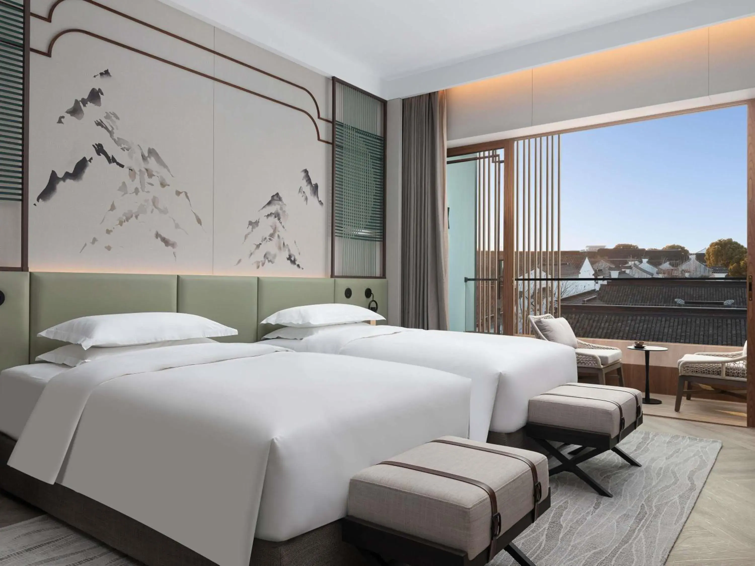 Deluxe Twin Room in Dangkou Ancient Town Hotel Wuxi MGallery Collection Deluxe Twin Room in Dangkou Ancient Town Hotel Wuxi MGallery Collection