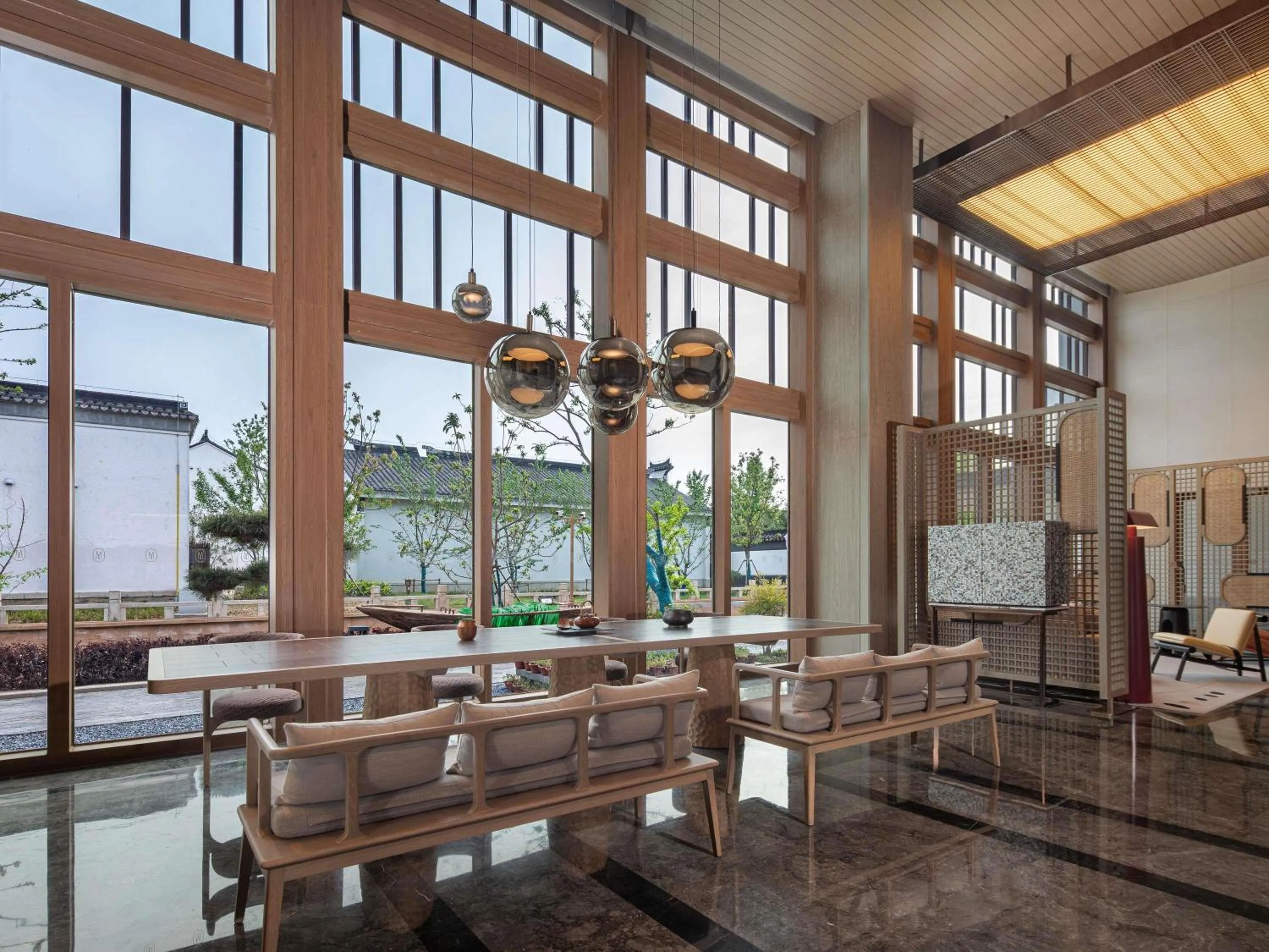 Lounge or bar in Dangkou Ancient Town Hotel Wuxi MGallery Collection