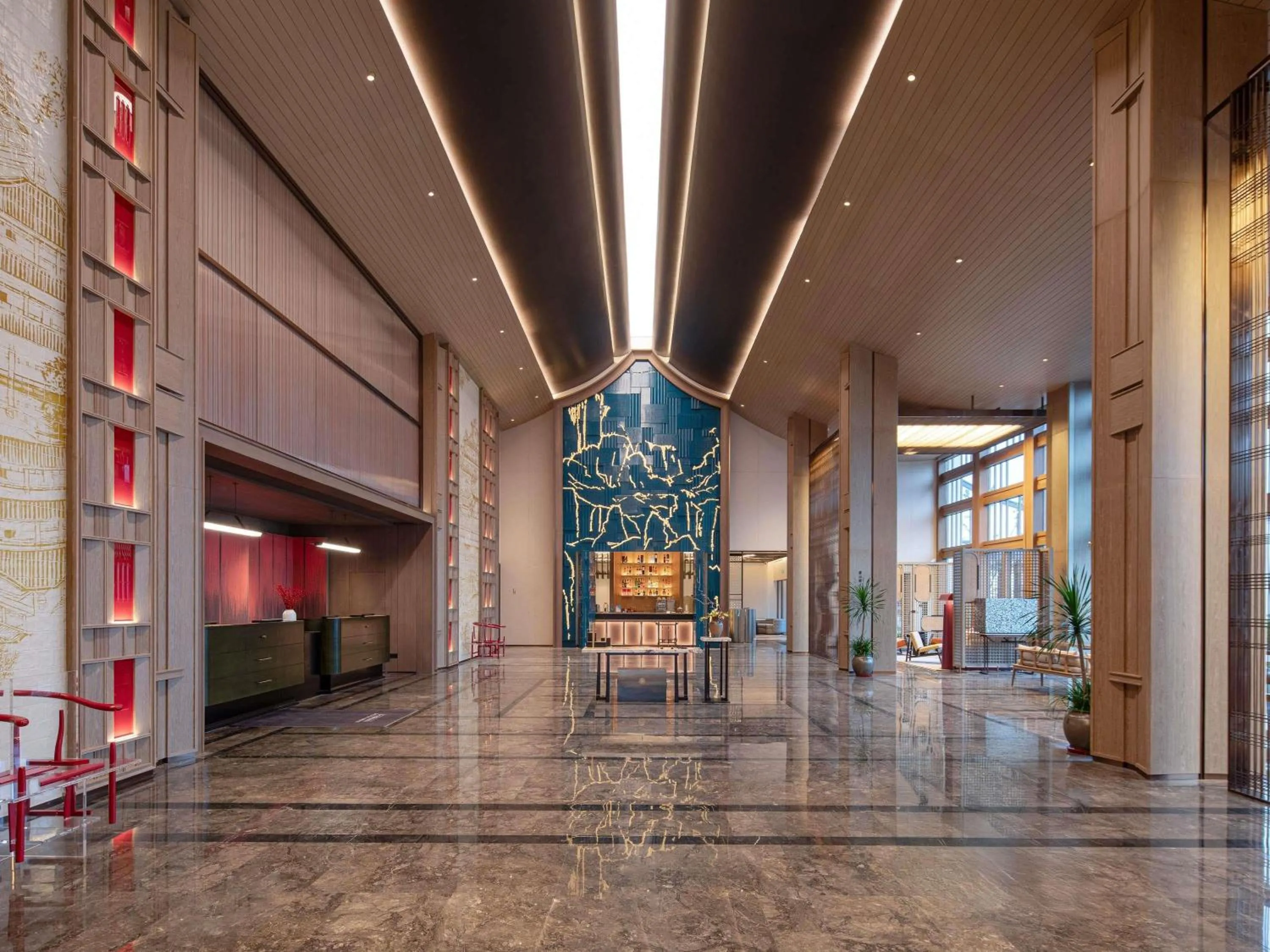 Lounge or bar in Dangkou Ancient Town Hotel Wuxi MGallery Collection