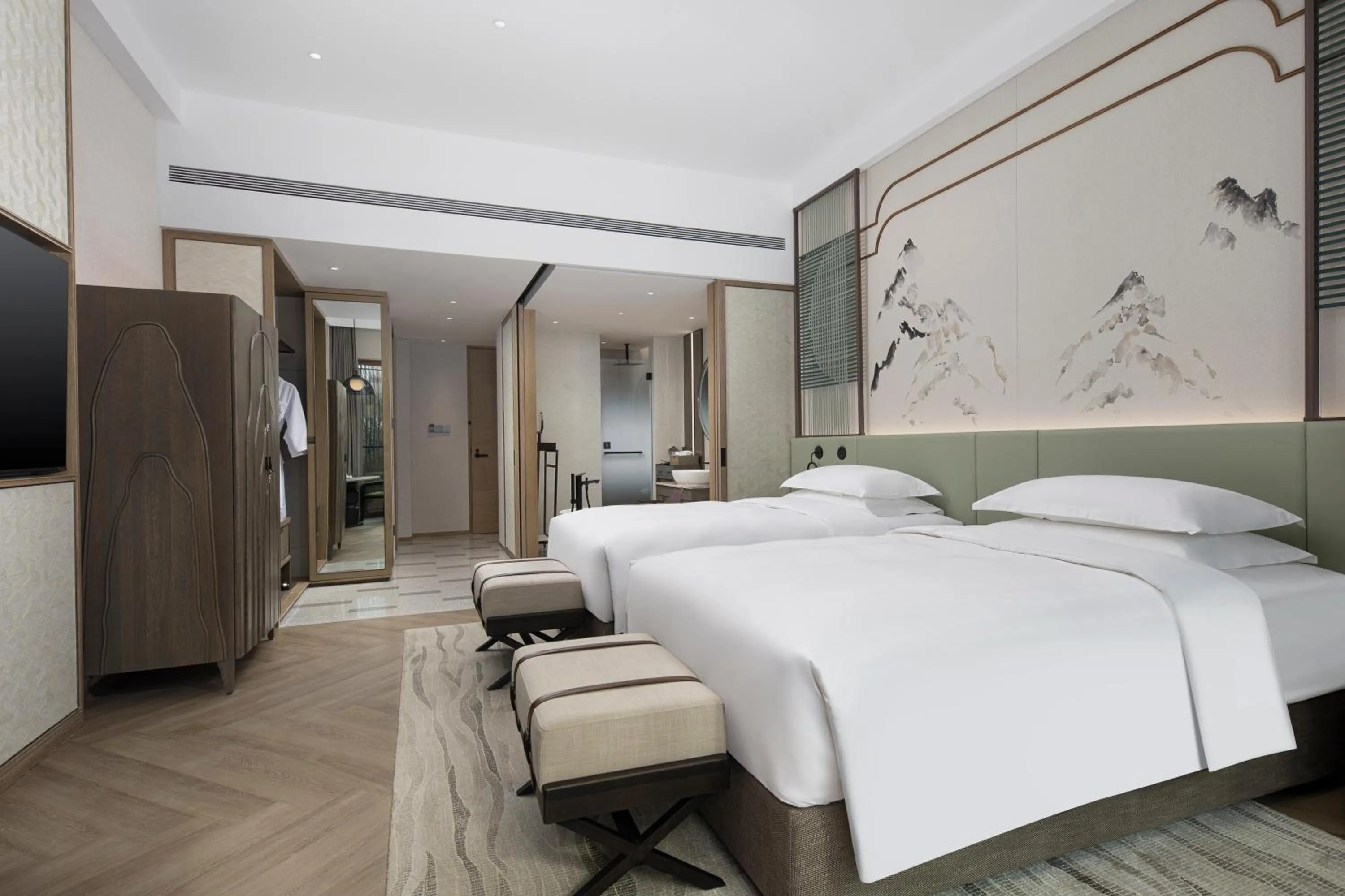 People, Bed in Dangkou Ancient Town Hotel Wuxi MGallery Collection