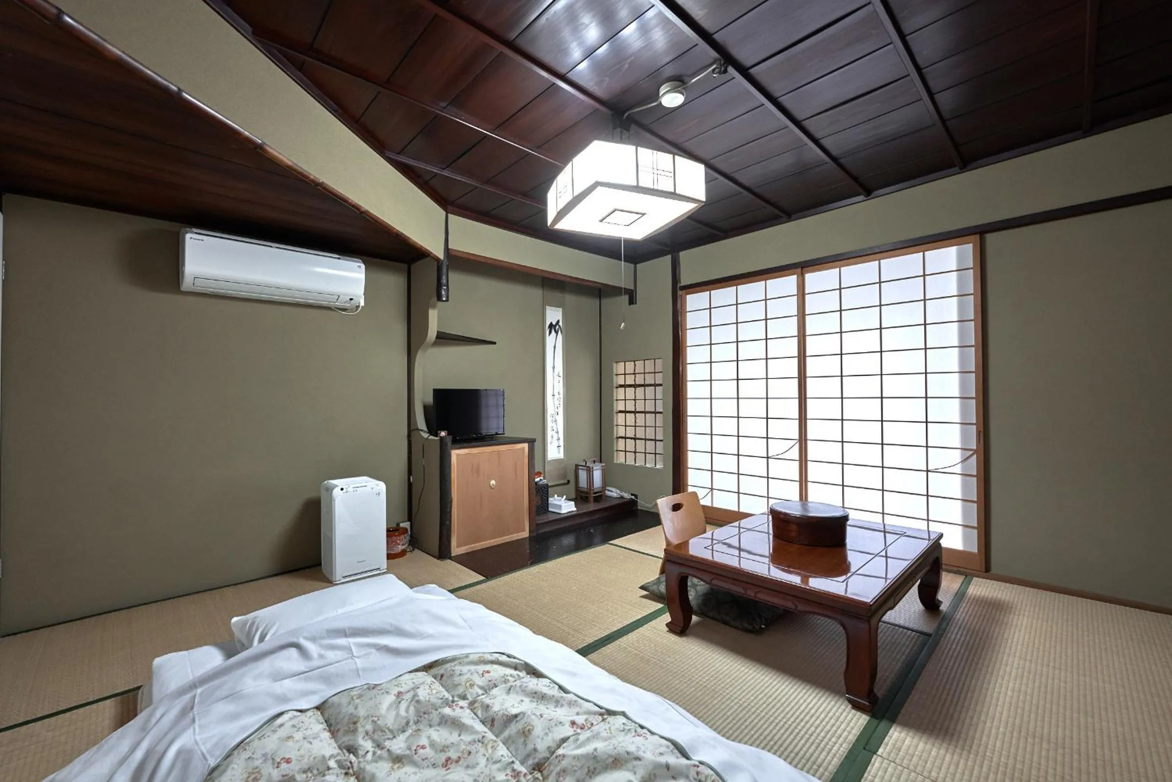 Bed in Ryokan Yamamuro