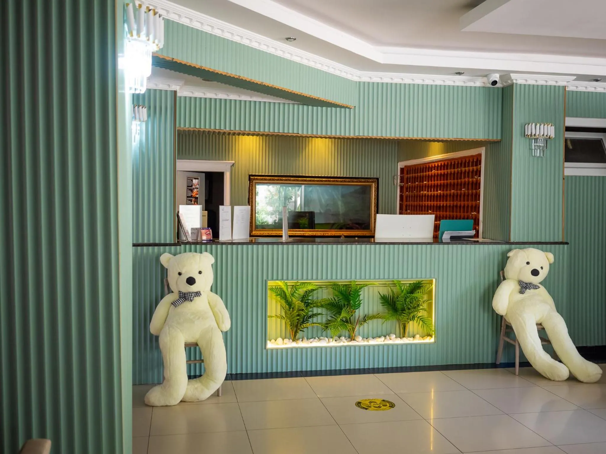 Lobby or reception in SUN FIRE BEACH Hotel