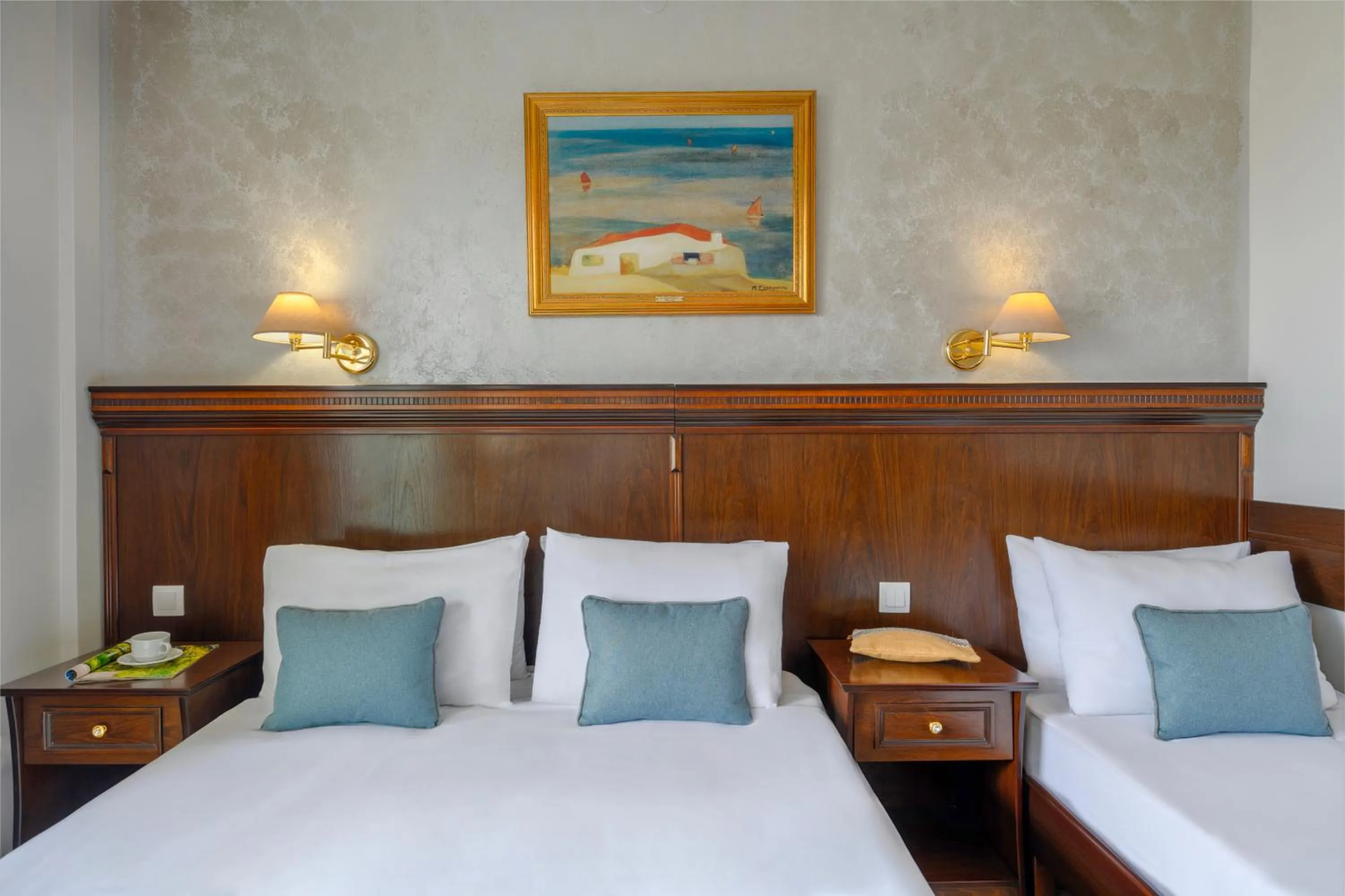 Bed in EONA BEACH RESORT by Greek Pride