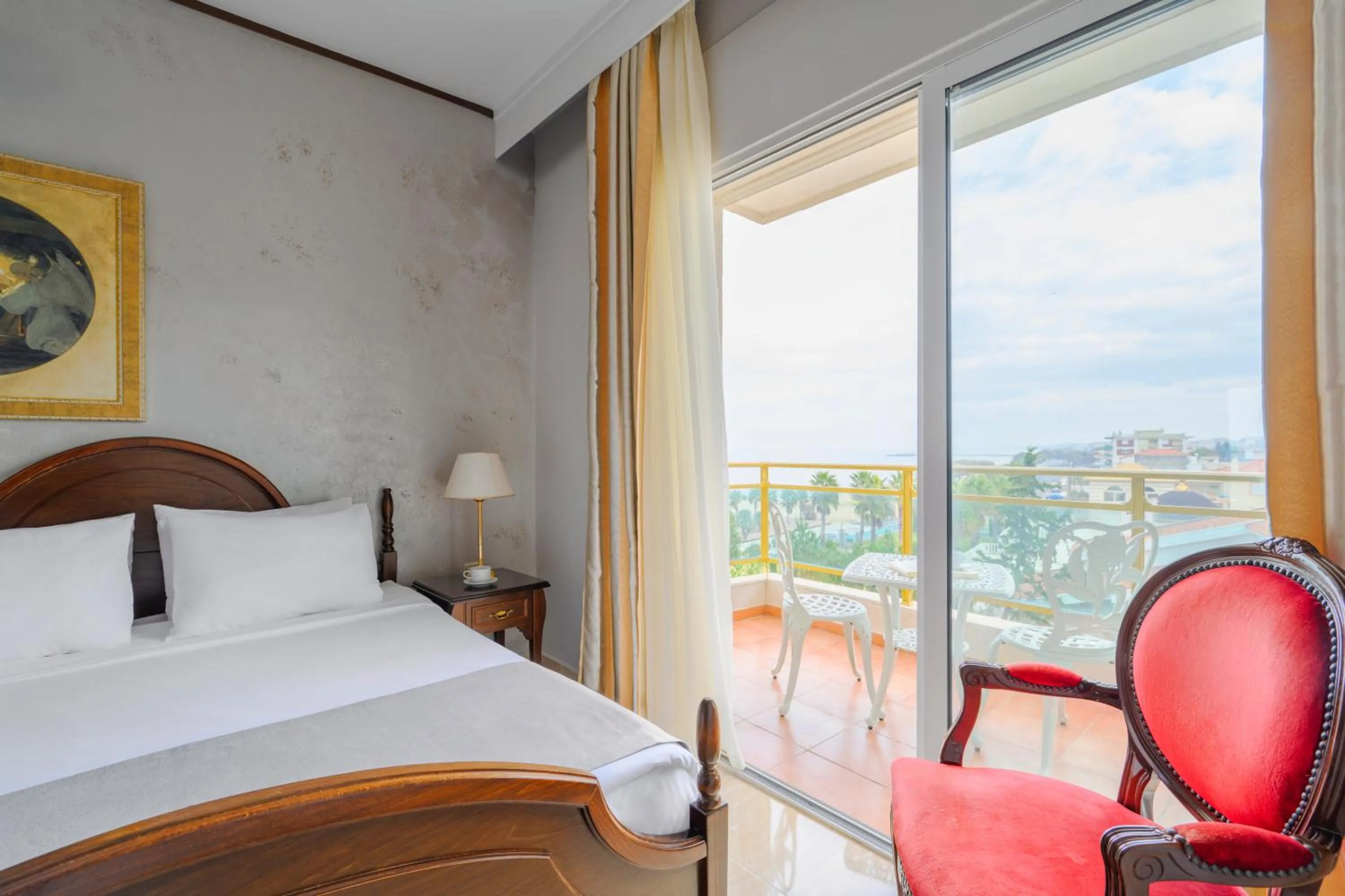 View (from property/room), Bed in EONA BEACH RESORT by Greek Pride