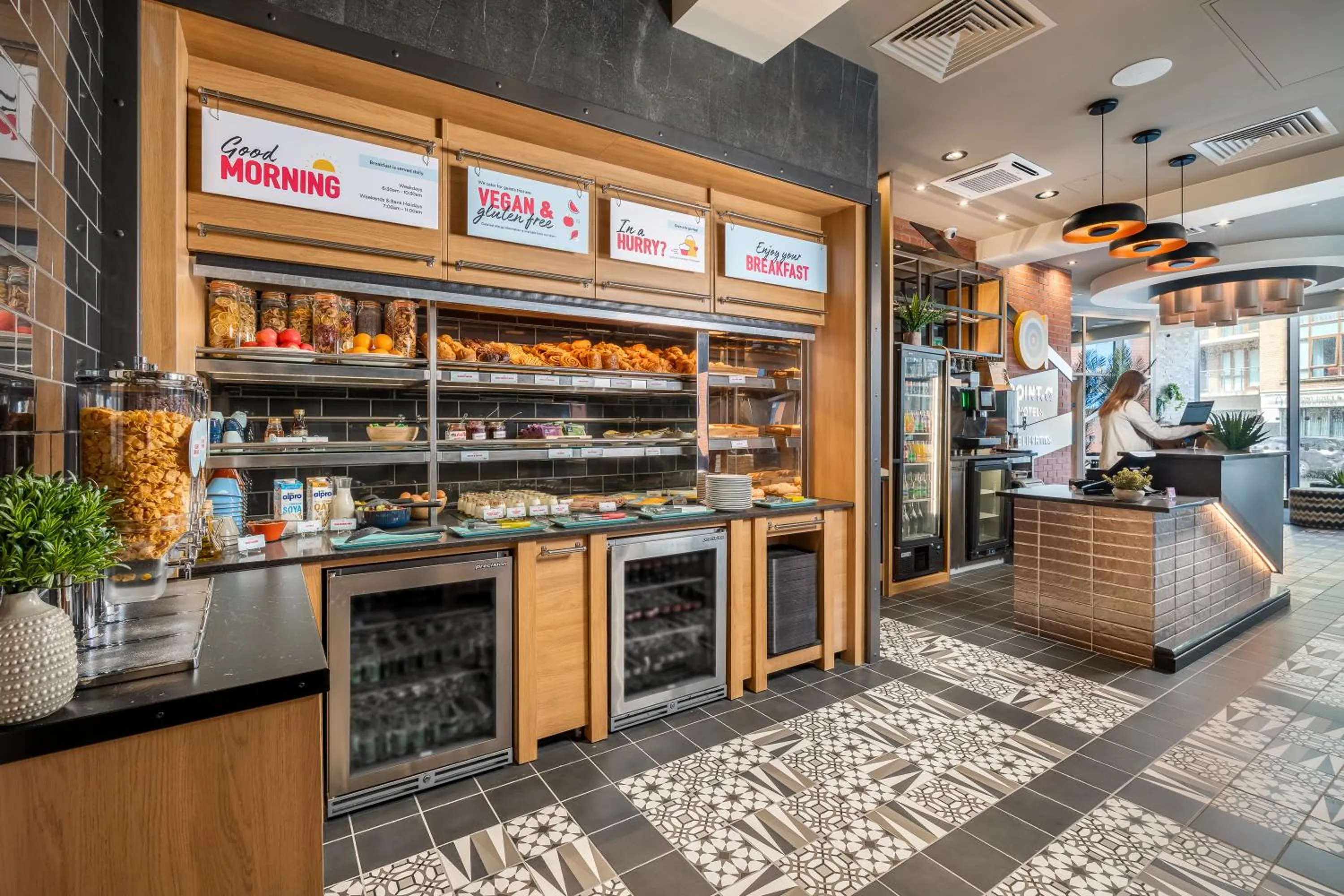 Continental breakfast in Point A Hotel Dublin Liberties