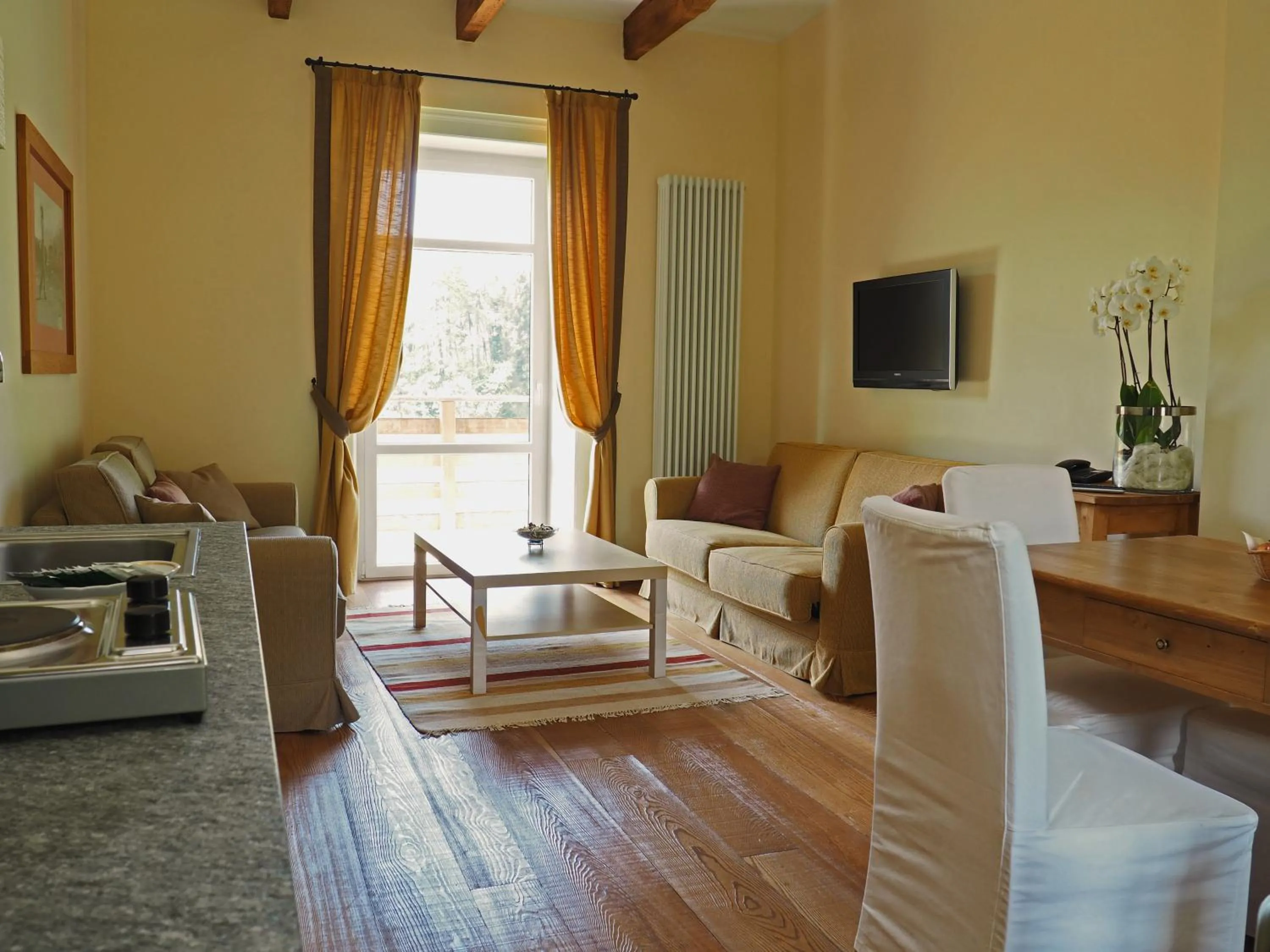 Living room in Maloja Palace Residence Engadin-St Moritz CO2-Neutral