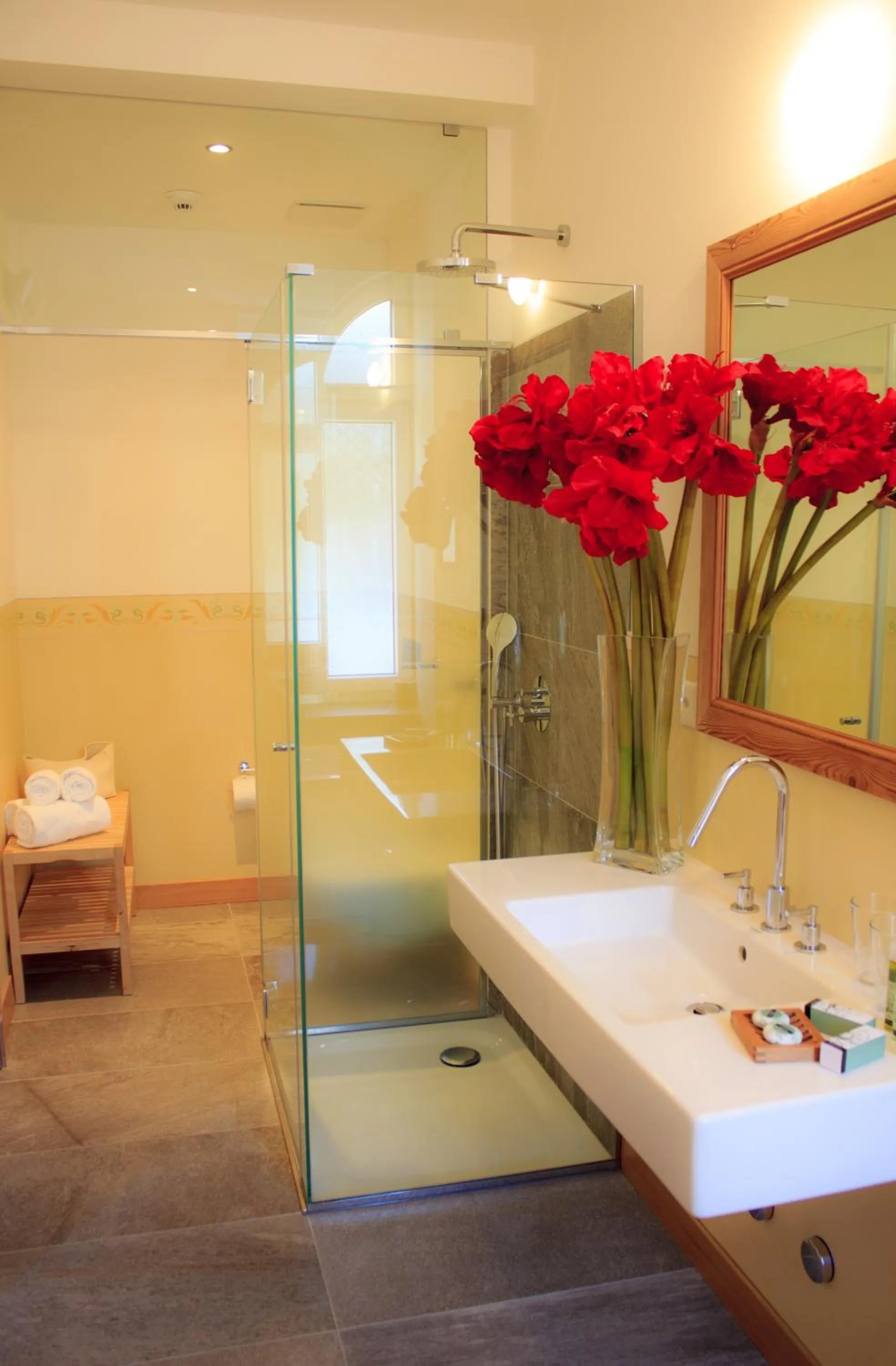 Bathroom in Maloja Palace Residence Engadin-St Moritz CO2-Neutral