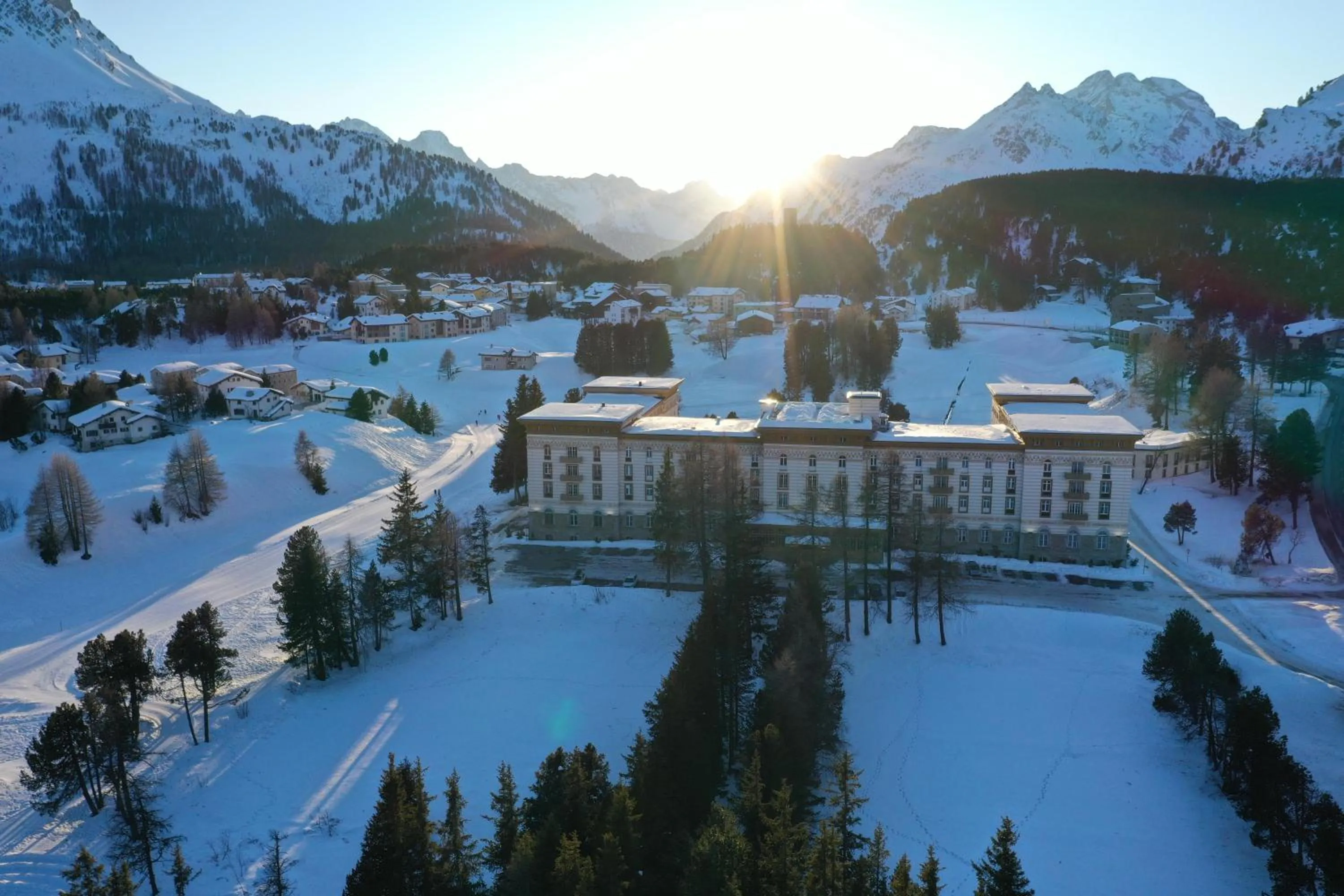 Property building in Maloja Palace Residence Engadin-St Moritz CO2-Neutral
