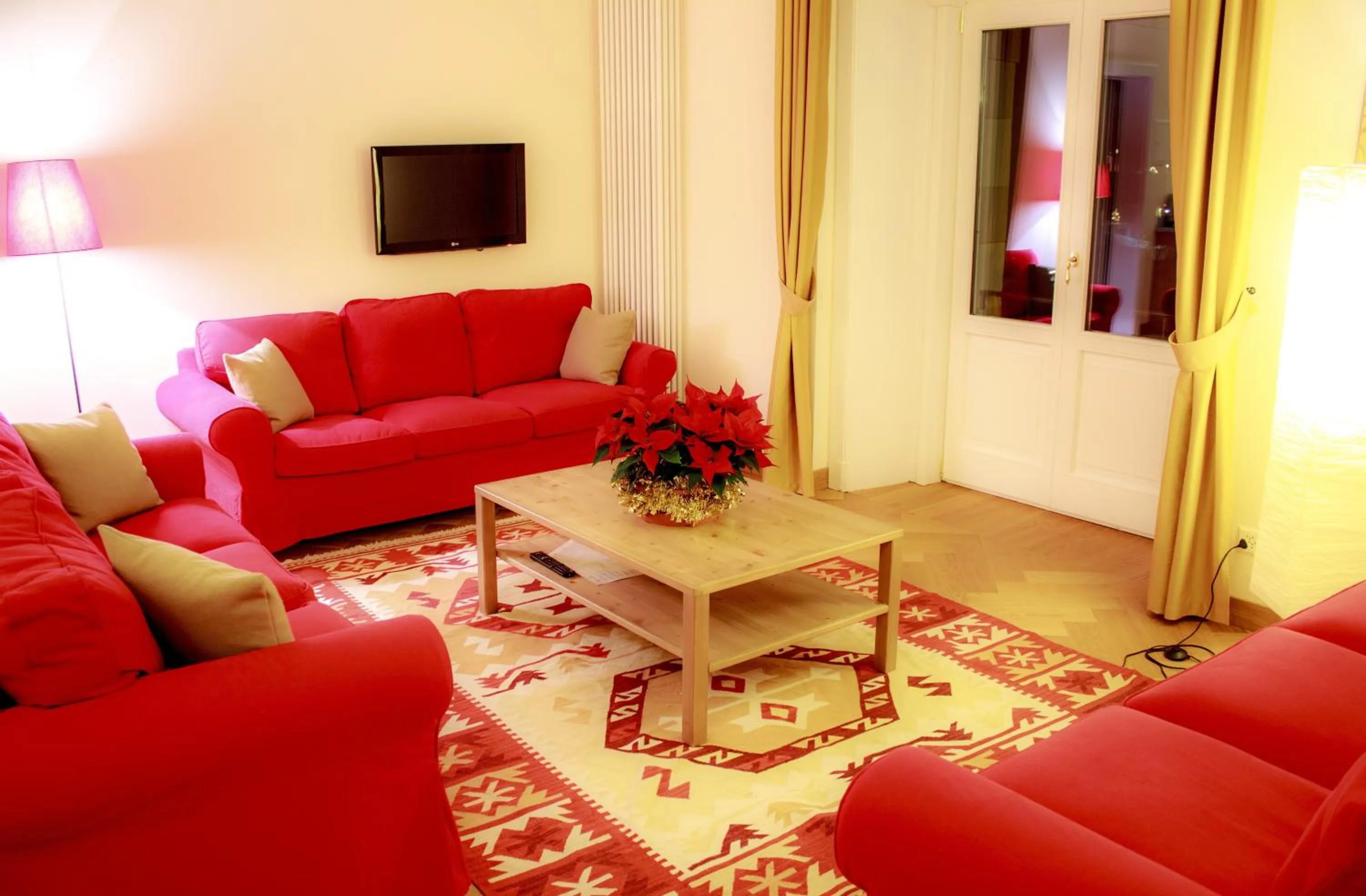 Living room in Maloja Palace Residence Engadin-St Moritz CO2-Neutral