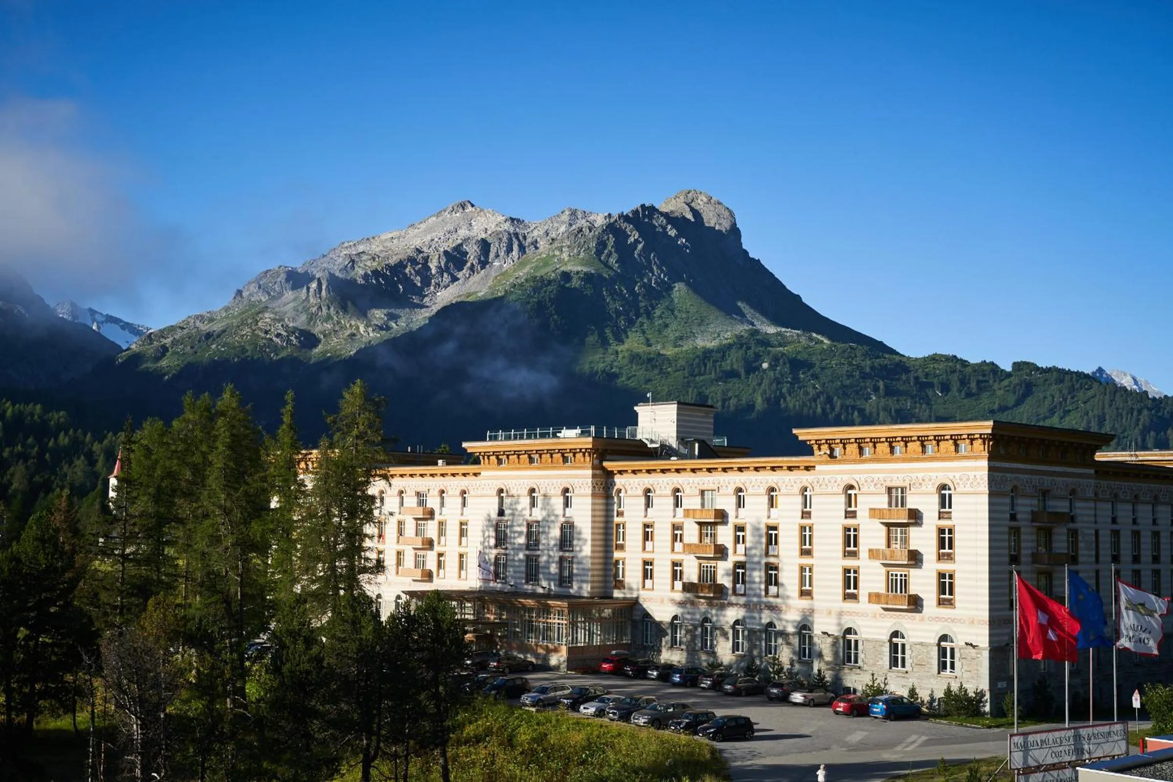 Property building in Maloja Palace Residence Engadin-St Moritz CO2-Neutral