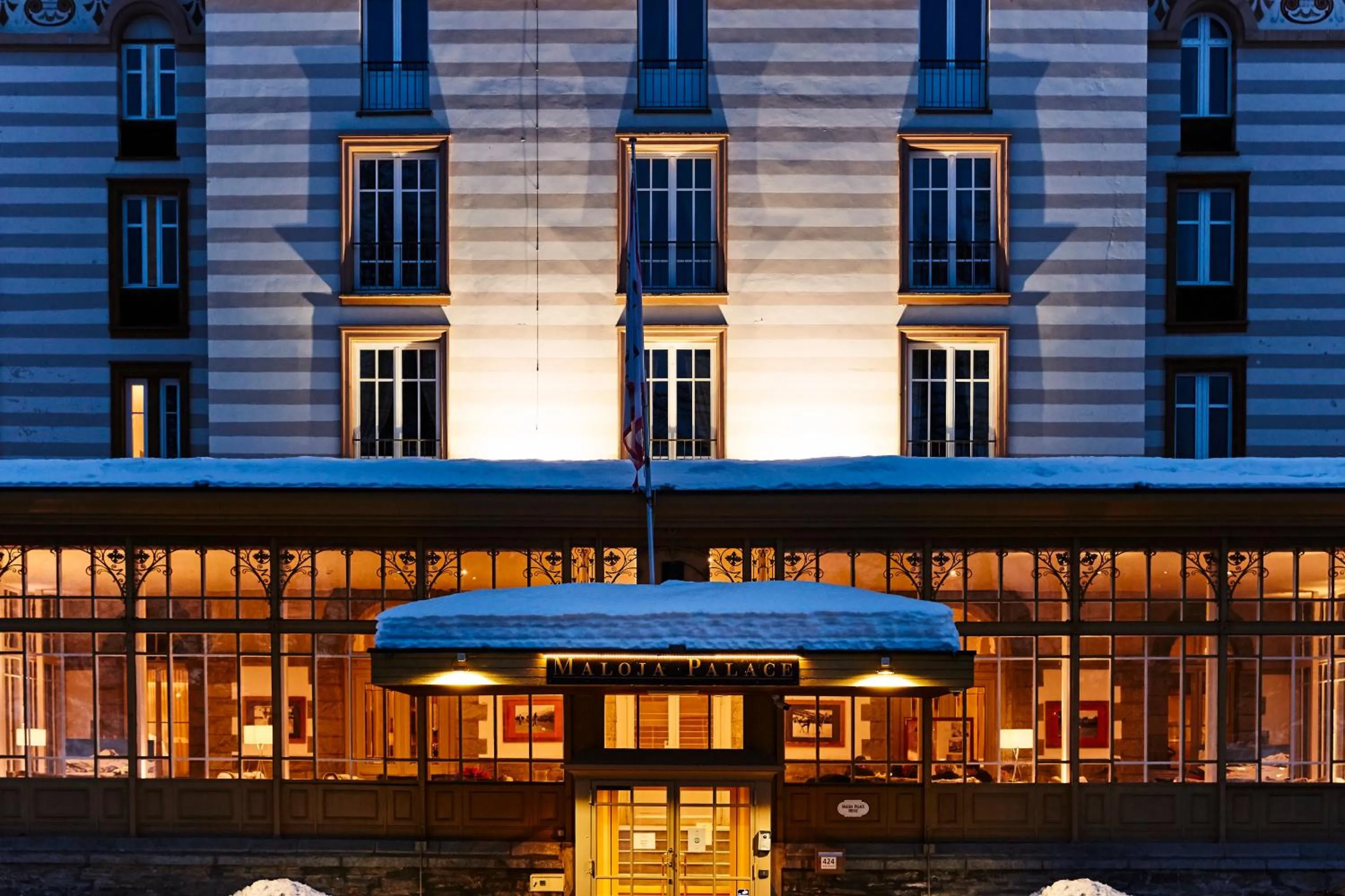 Property building in Maloja Palace Residence Engadin-St Moritz CO2-Neutral