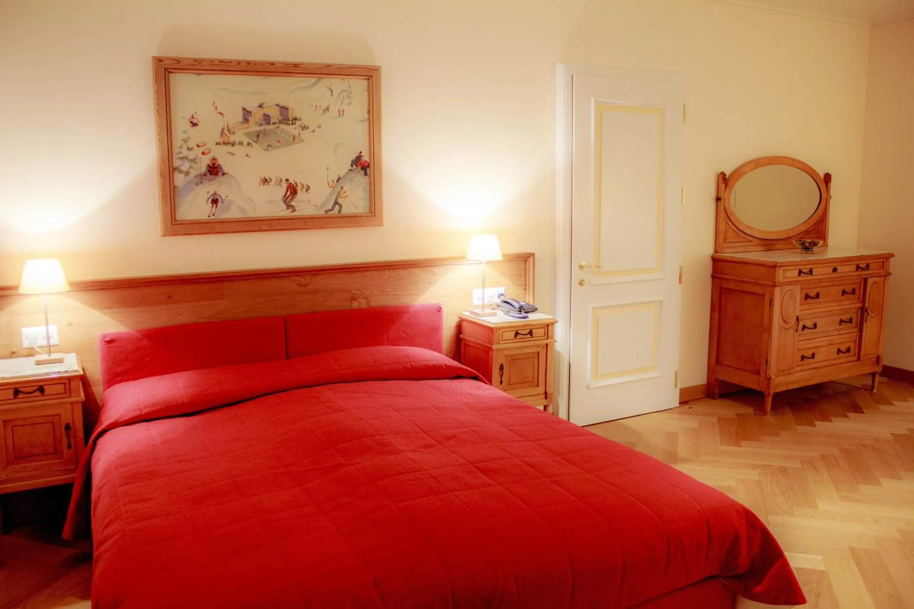 Bedroom, Bed in Maloja Palace Residence Engadin-St Moritz CO2-Neutral