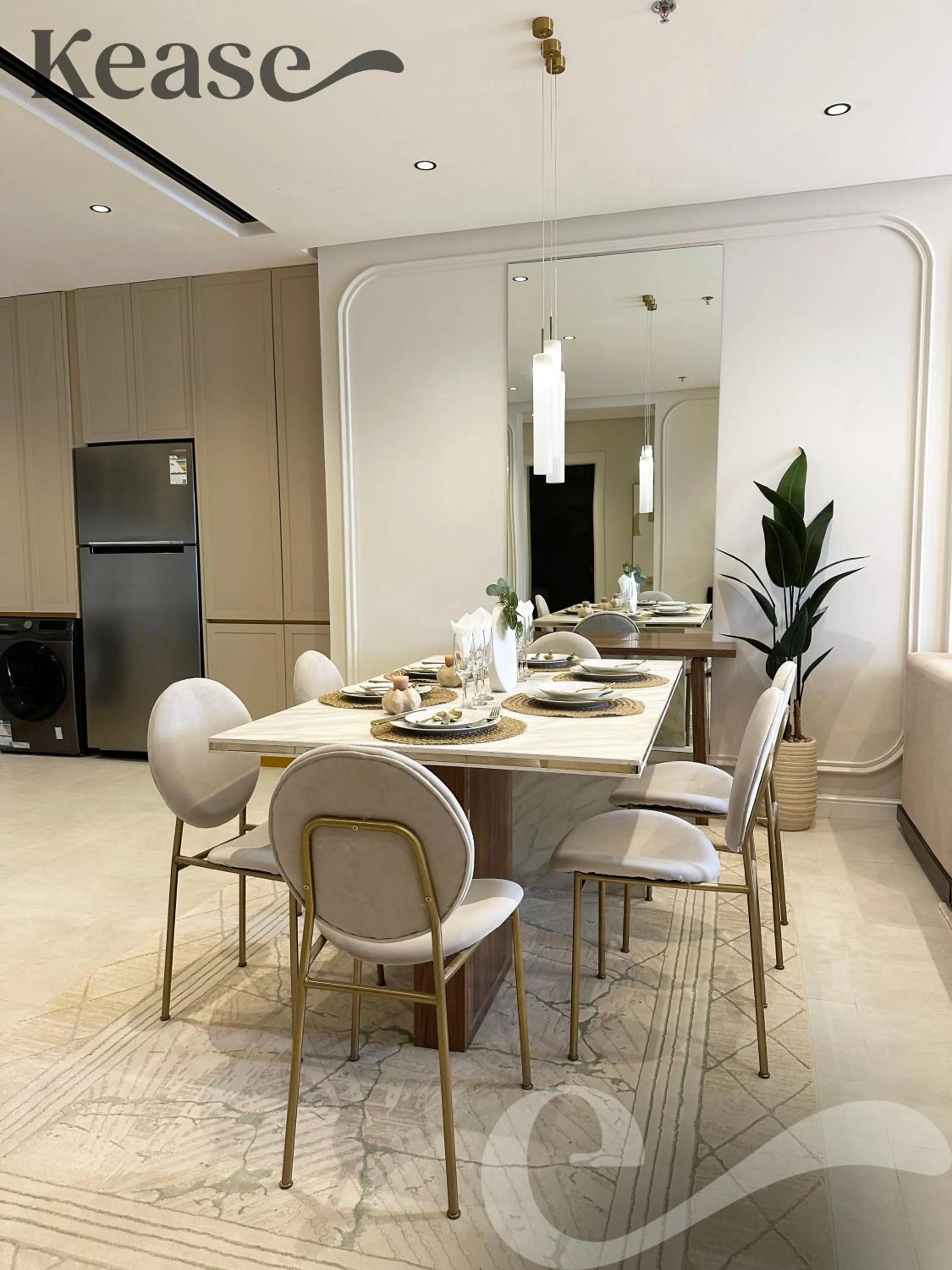 Living room in Kease Narjis A-12 Luxury Gold AX18