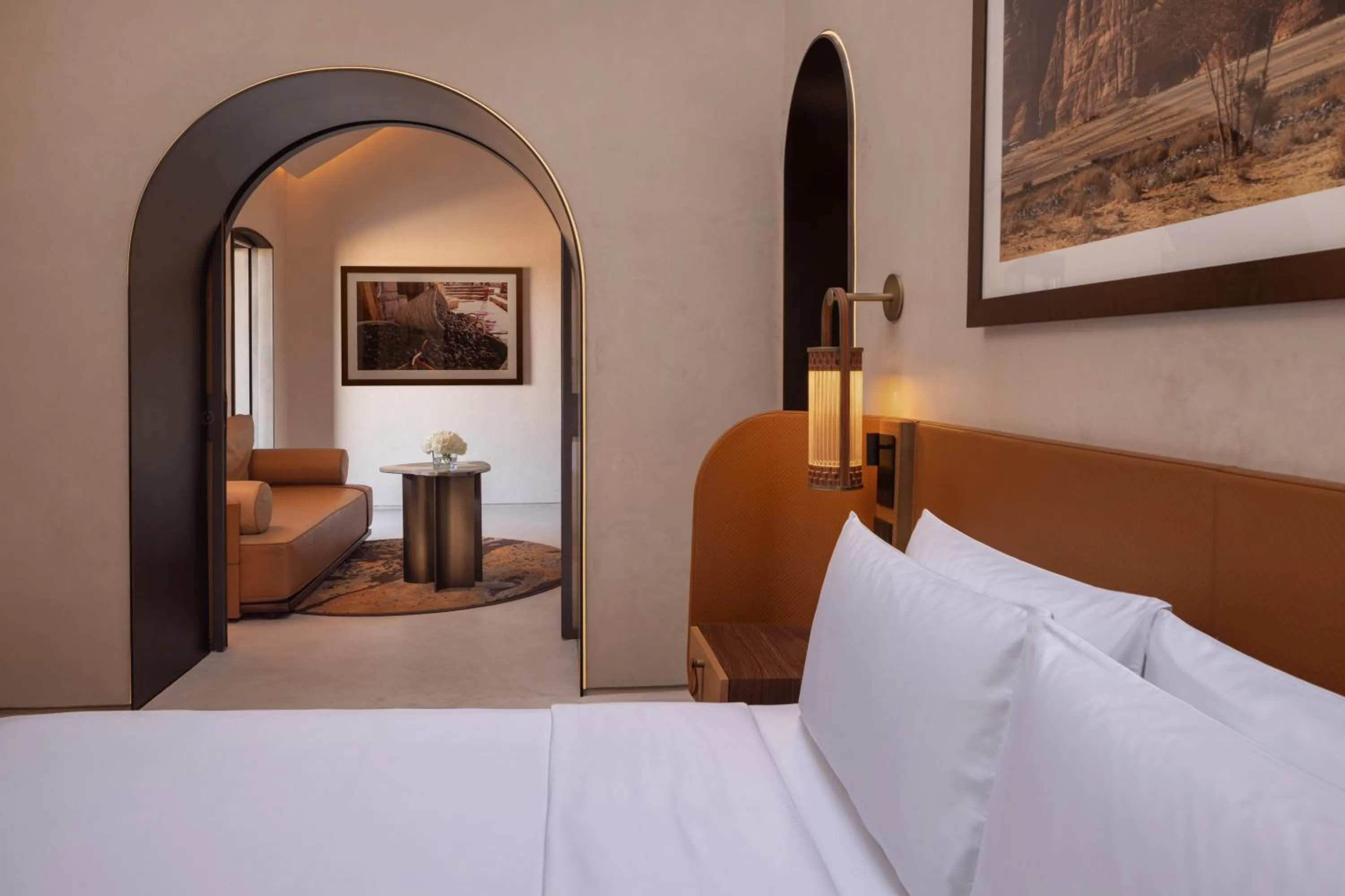 Bedroom, Bed in The Chedi Hegra, AlUla