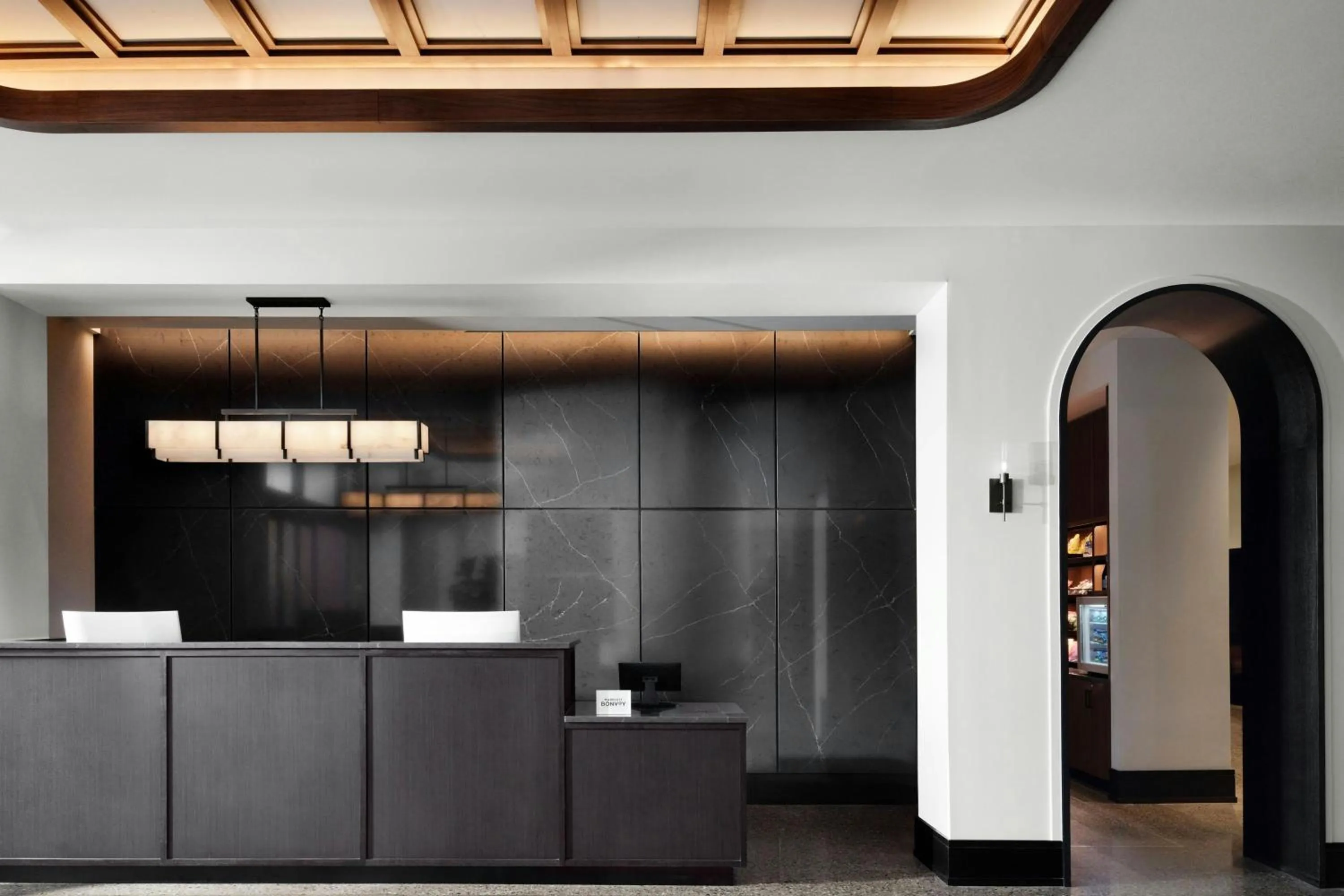 Lobby or reception in AC Hotel Detroit at the Bonstelle