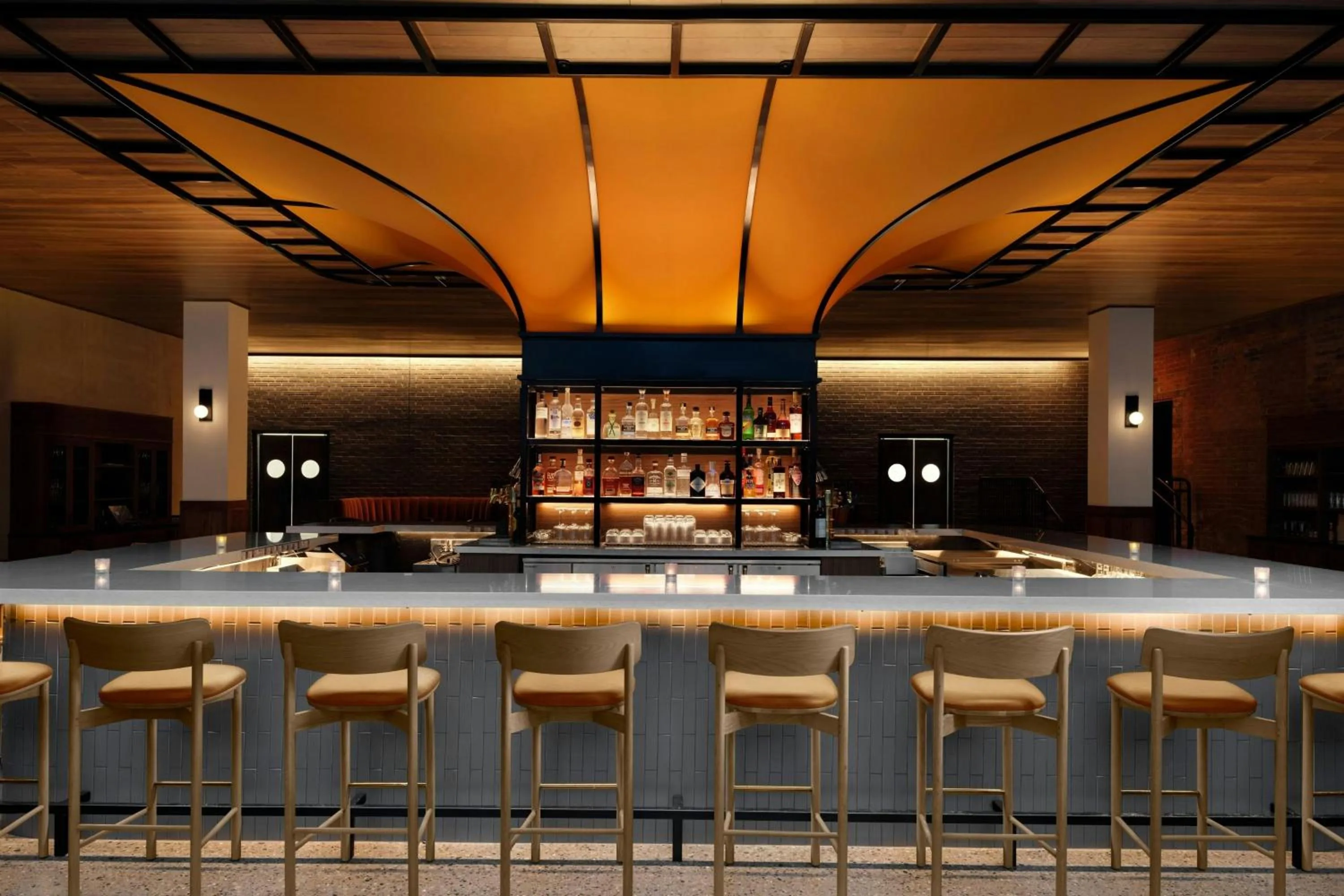 Lounge or bar in AC Hotel Detroit at the Bonstelle