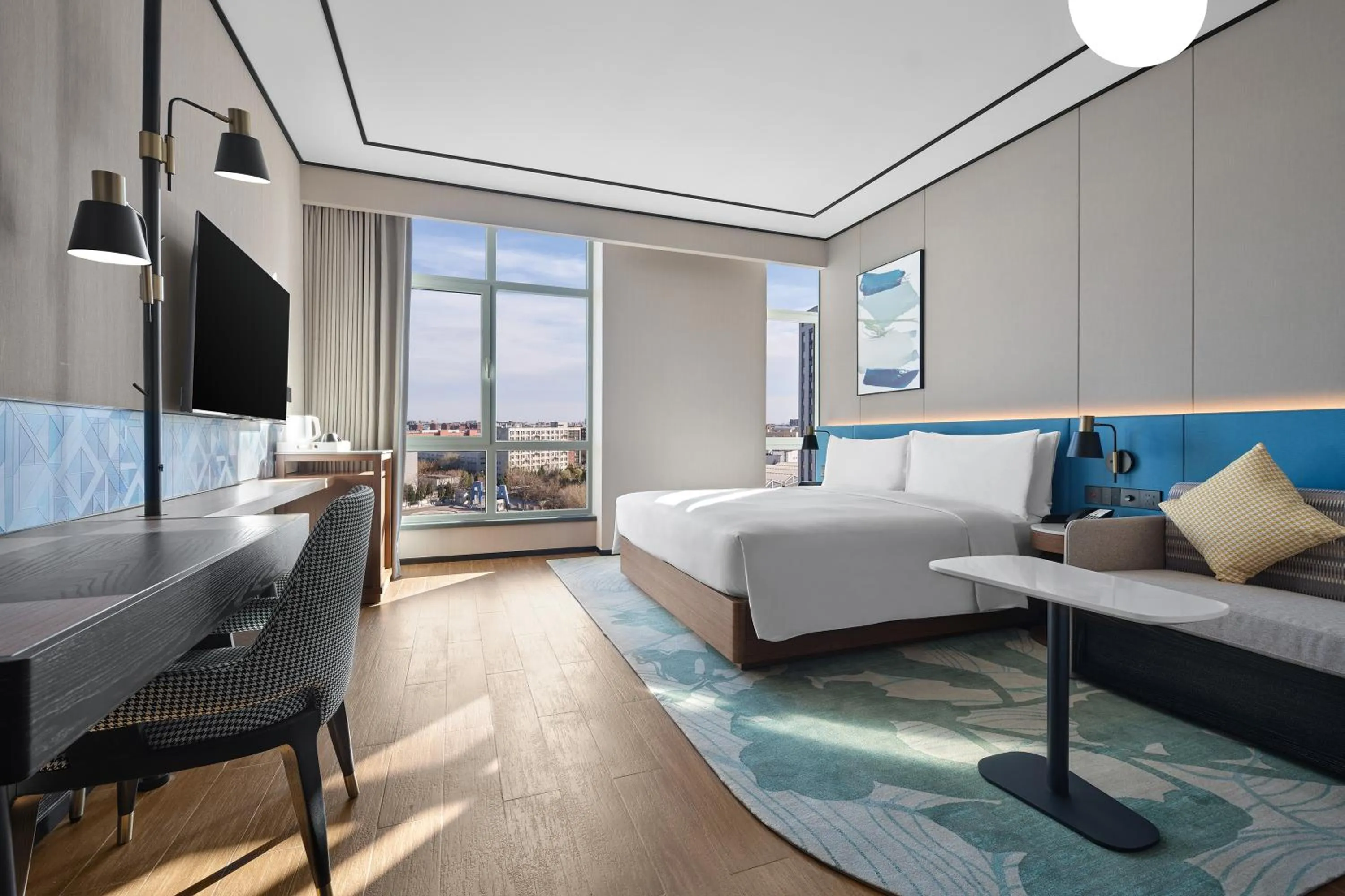 Photo of the whole room, Bed in Hilton Garden Inn Beijing Yizhuang