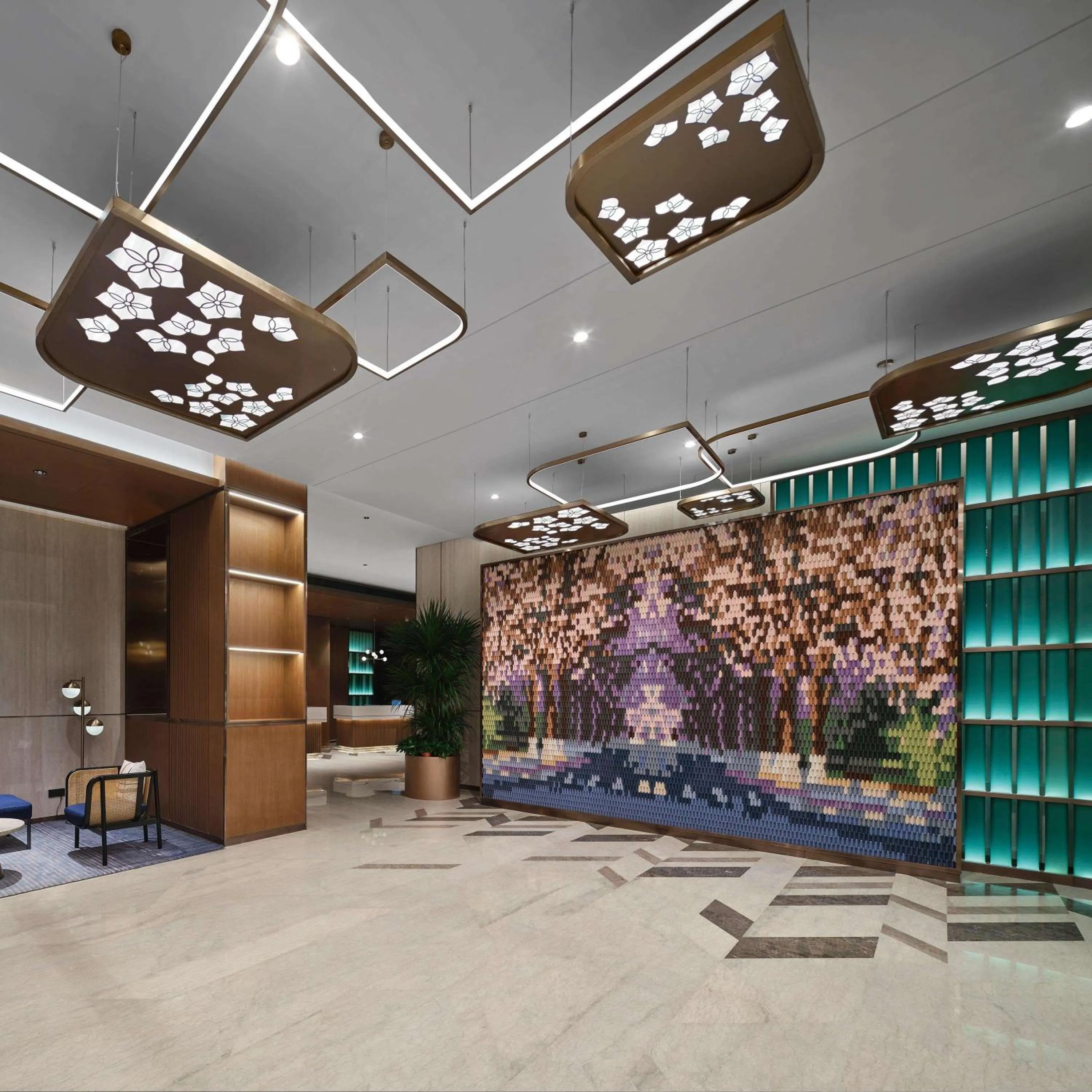 Lobby or reception in Hilton Garden Inn Beijing Yizhuang