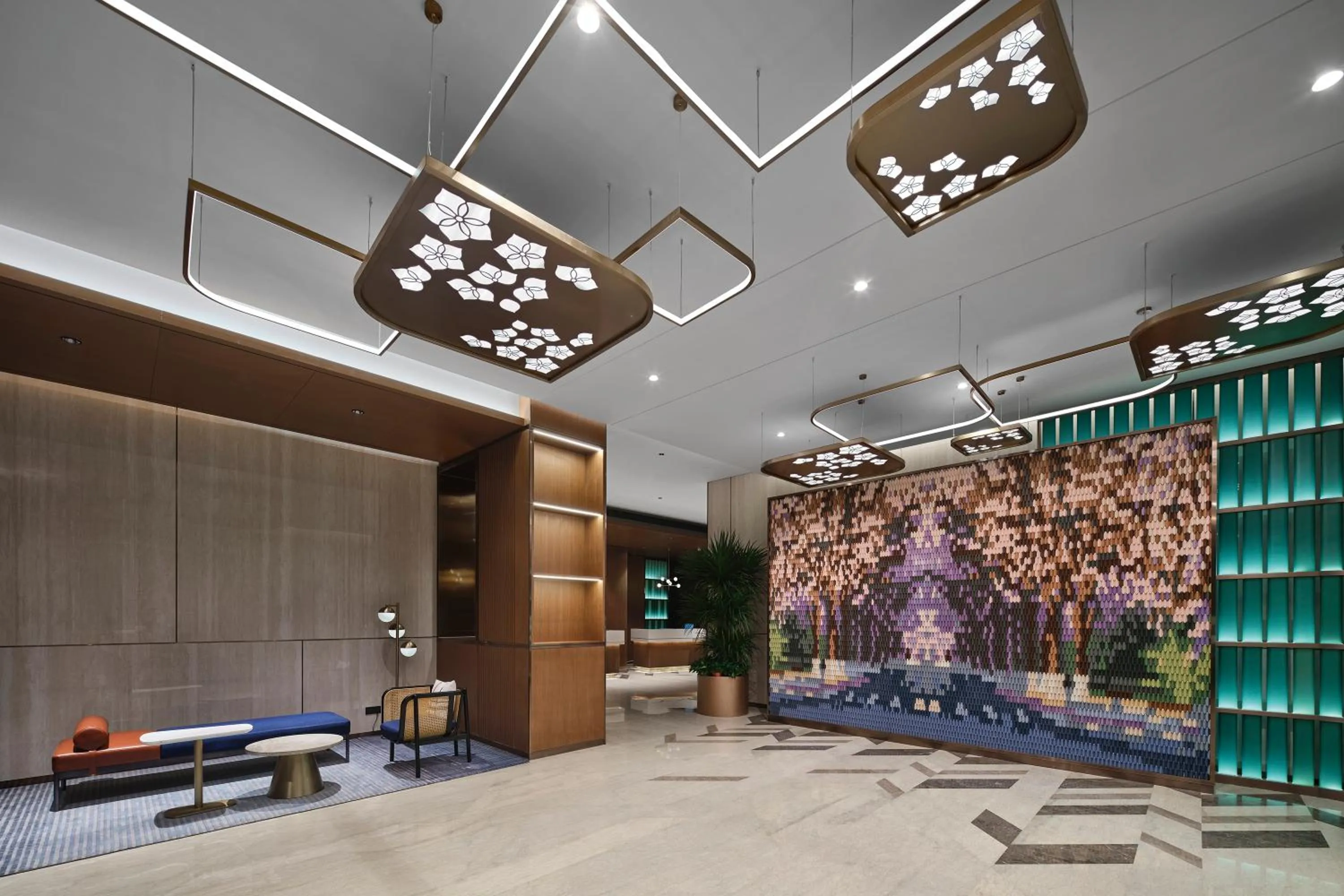 Lobby or reception in Hilton Garden Inn Beijing Yizhuang