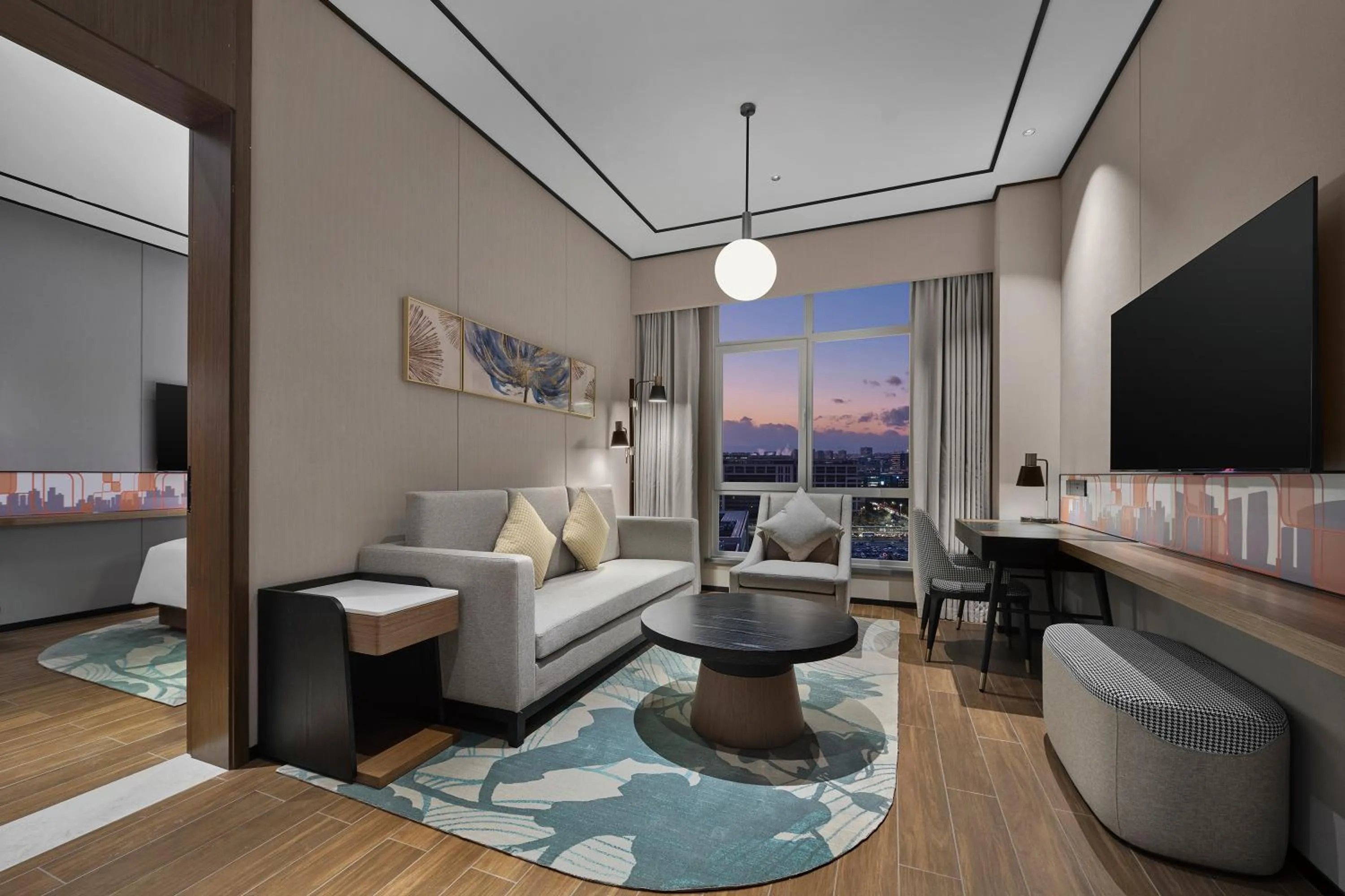 Living room in Hilton Garden Inn Beijing Yizhuang