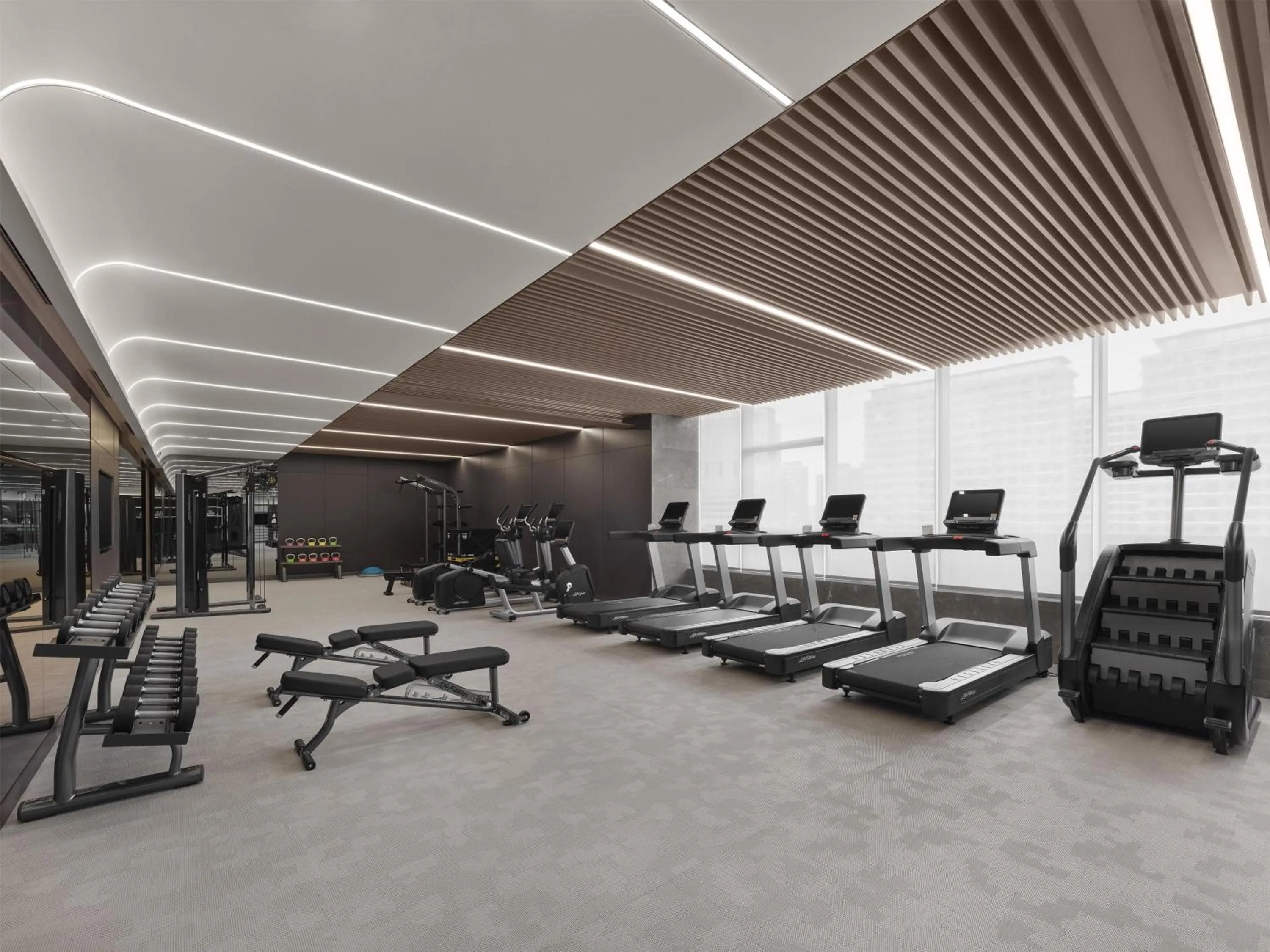 Fitness centre/facilities in Hilton Shanghai Greater Hongqiao